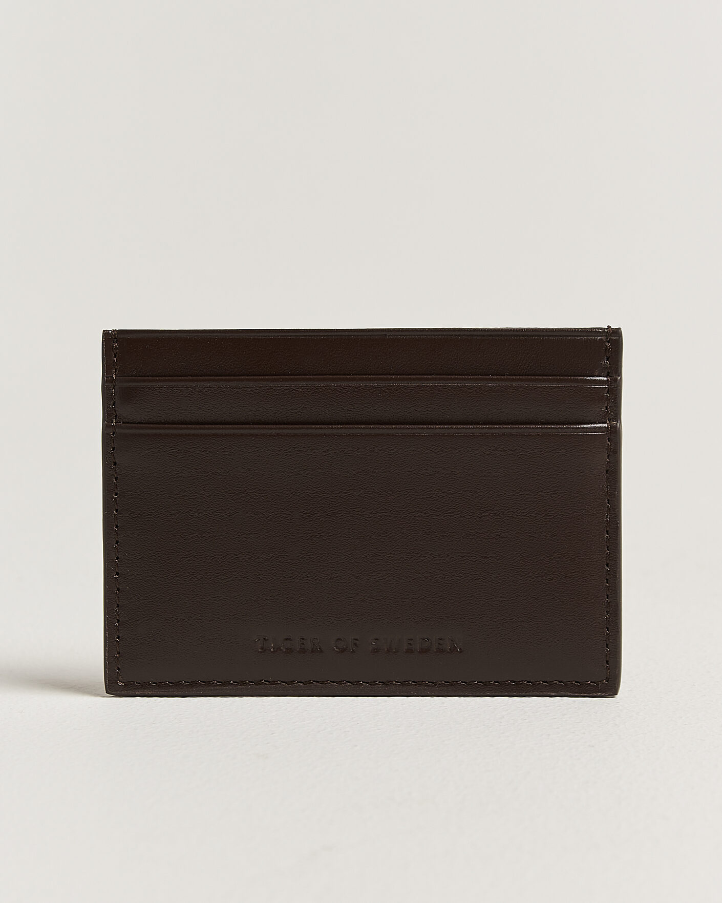 Heren | Portemonnees | Tiger of Sweden | Wake Leather Card Holder Dark Brown