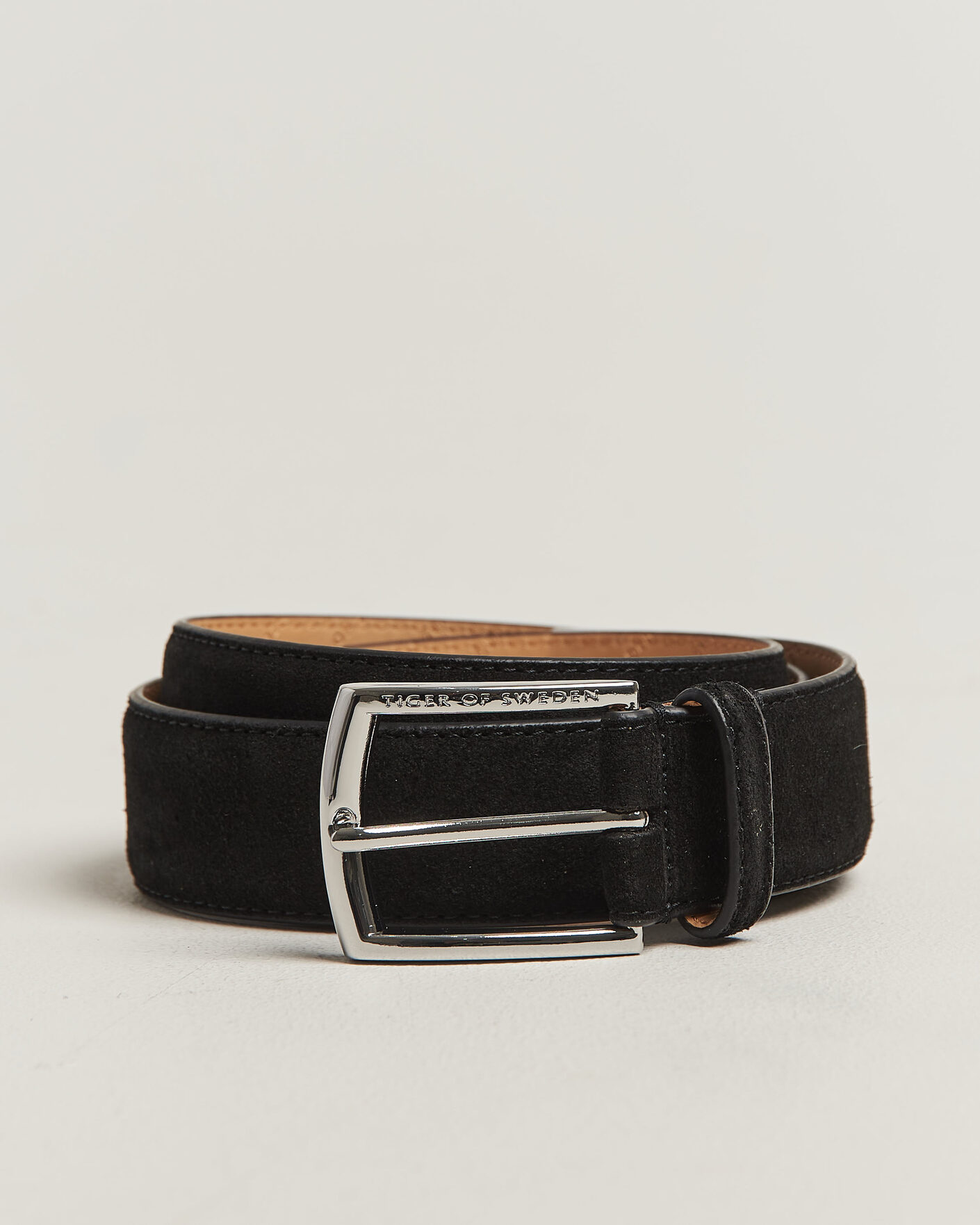 Heren | Riemen | Tiger of Sweden | Bergstroms Suede Belt Black