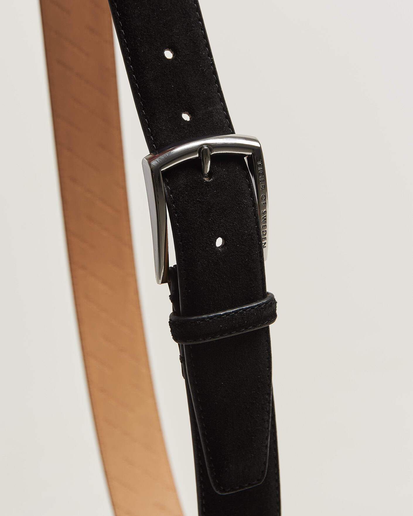 Heren | Riemen | Tiger of Sweden | Bergstroms Suede Belt Black