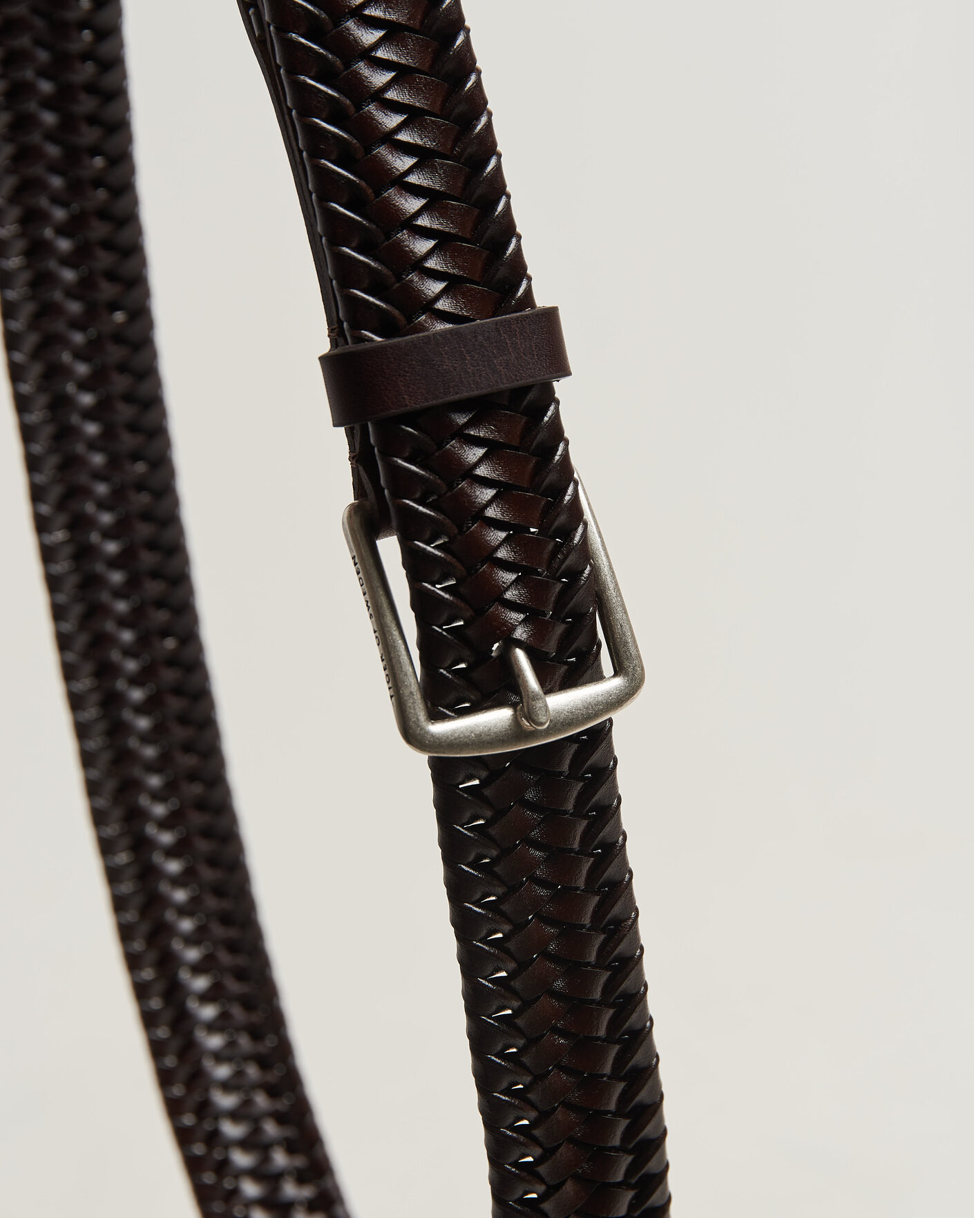 Heren | Riemen | Tiger of Sweden | Braidant Braided Belt Dark Brown