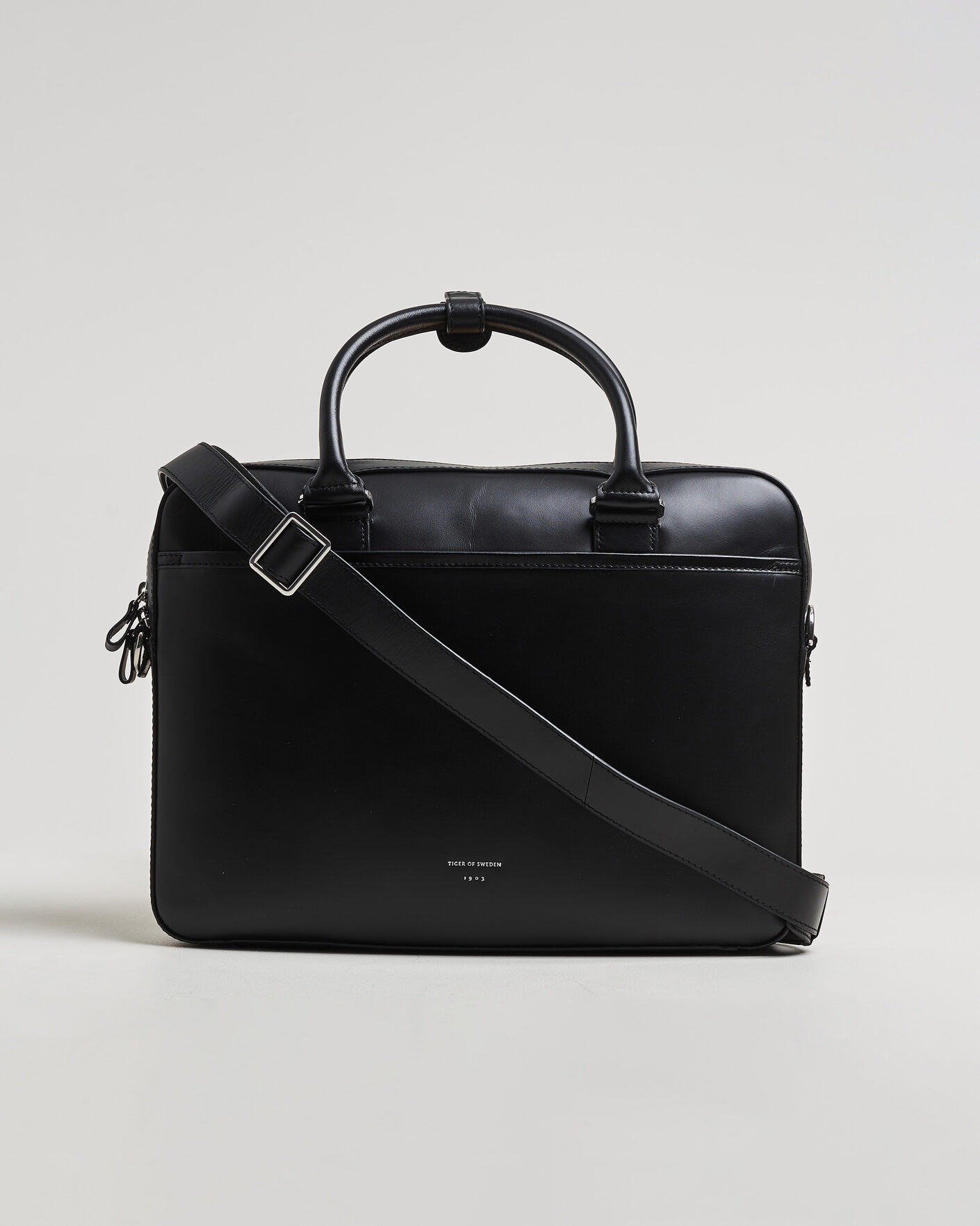 Heren | Tassen | Tiger of Sweden | Bosun Smooth Leather Briefcase Black