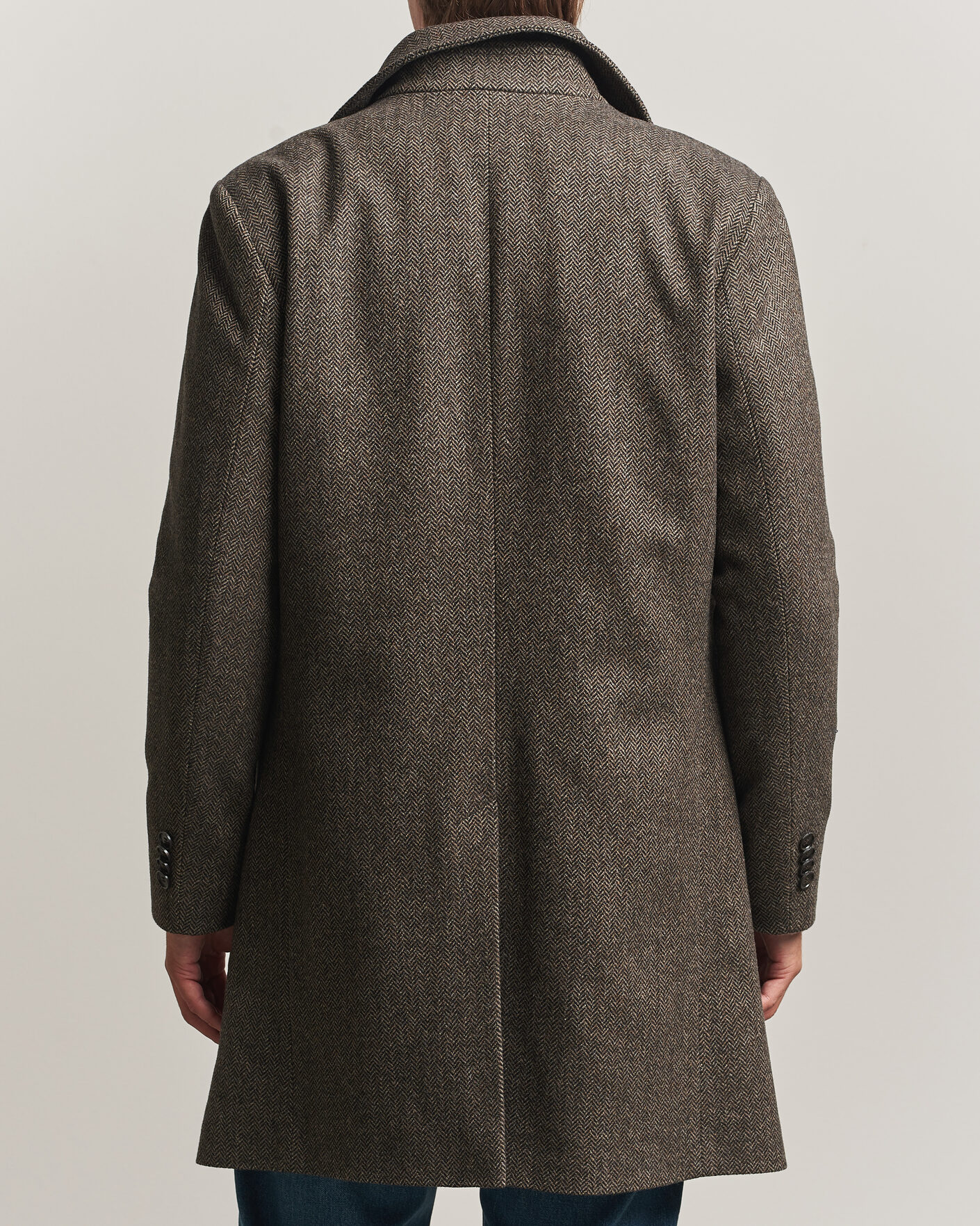 Heren | Jassen | Tiger of Sweden | Aleric Wool Herringbone Coat Brown