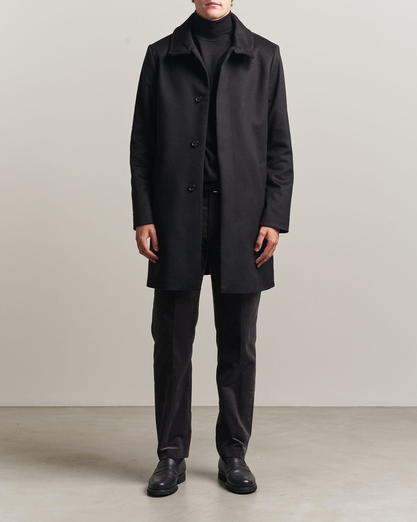 Heren | Jassen | Tiger of Sweden | Aleric Wool/Cashmere Coat Black