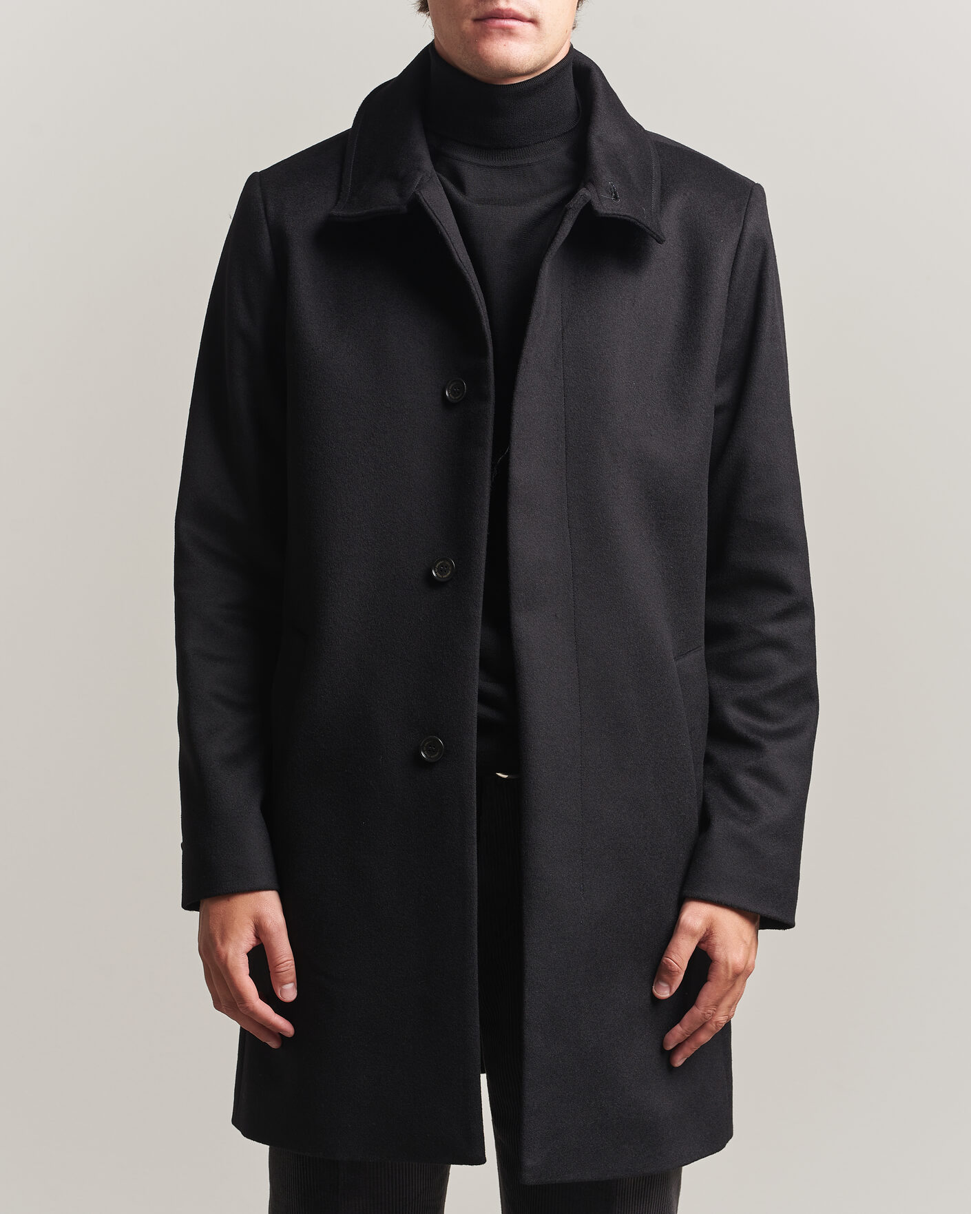 Heren | Jassen | Tiger of Sweden | Aleric Wool/Cashmere Coat Black