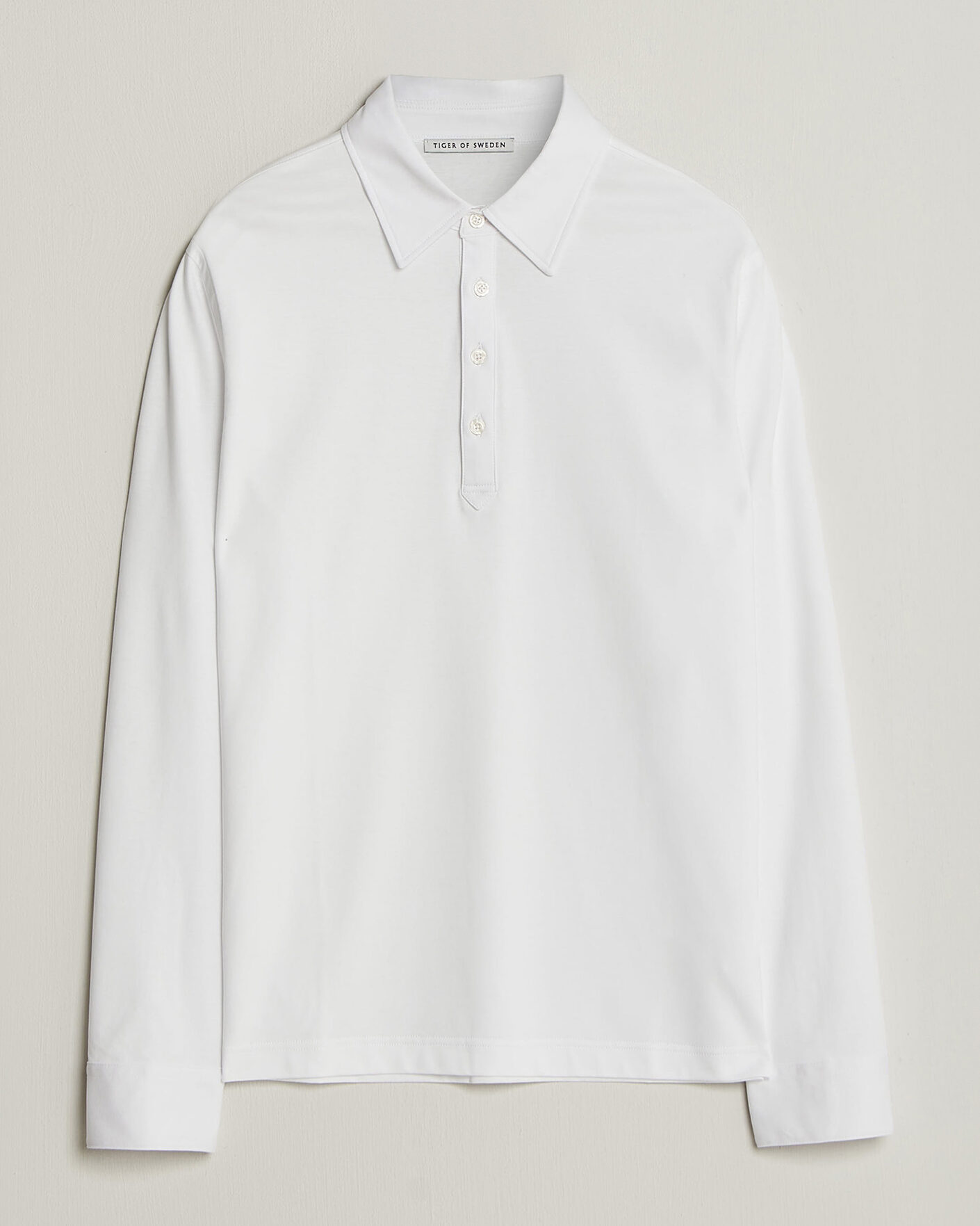Heren | Polo's | Tiger of Sweden | Tanner Mercerized Cotton Polo Pure White