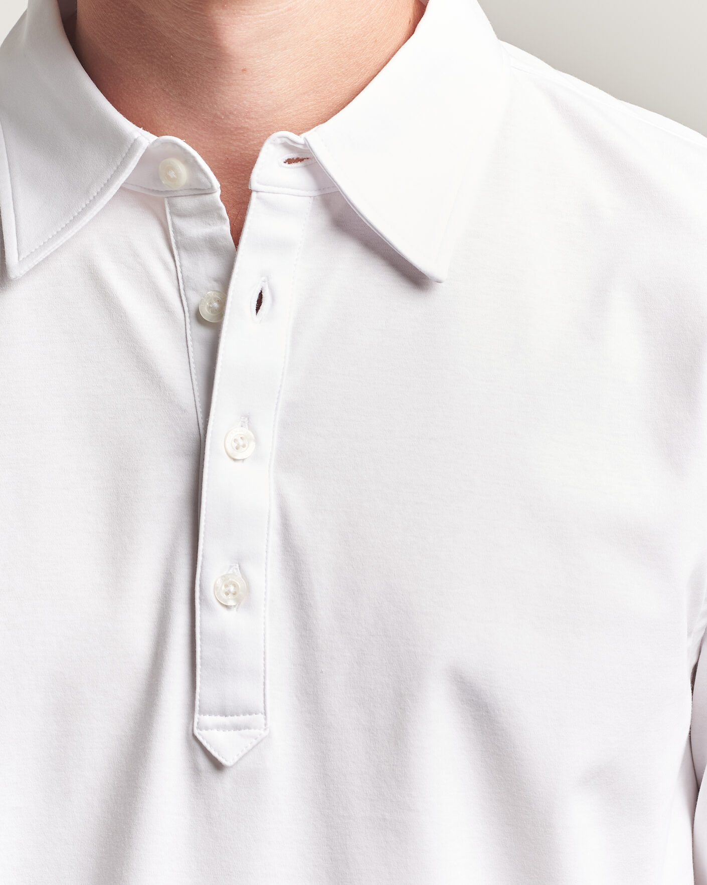 Heren | Polo's | Tiger of Sweden | Tanner Mercerized Cotton Polo Pure White