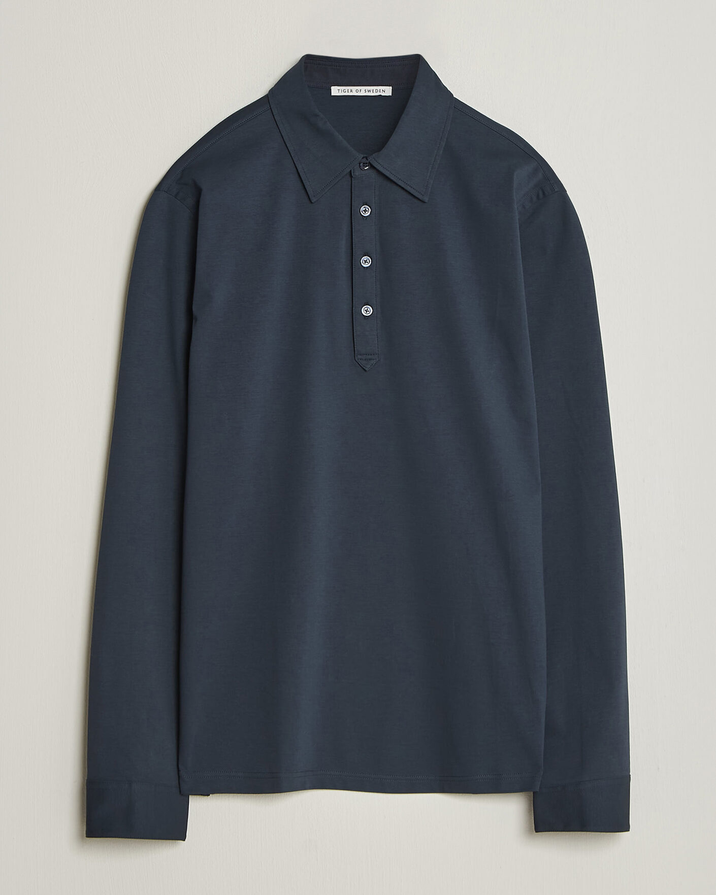 Heren | Polo's | Tiger of Sweden | Tanner Mercerized Cotton Polo Light Ink
