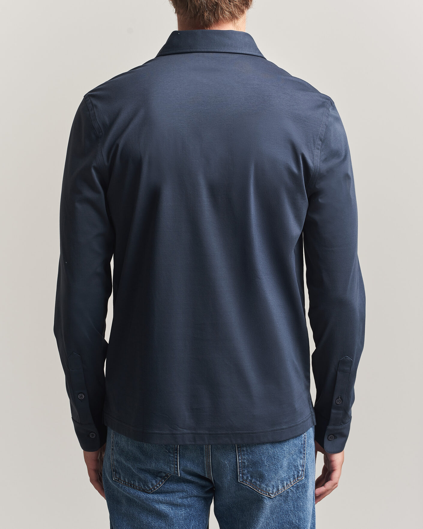 Heren | Polo's | Tiger of Sweden | Tanner Mercerized Cotton Polo Light Ink