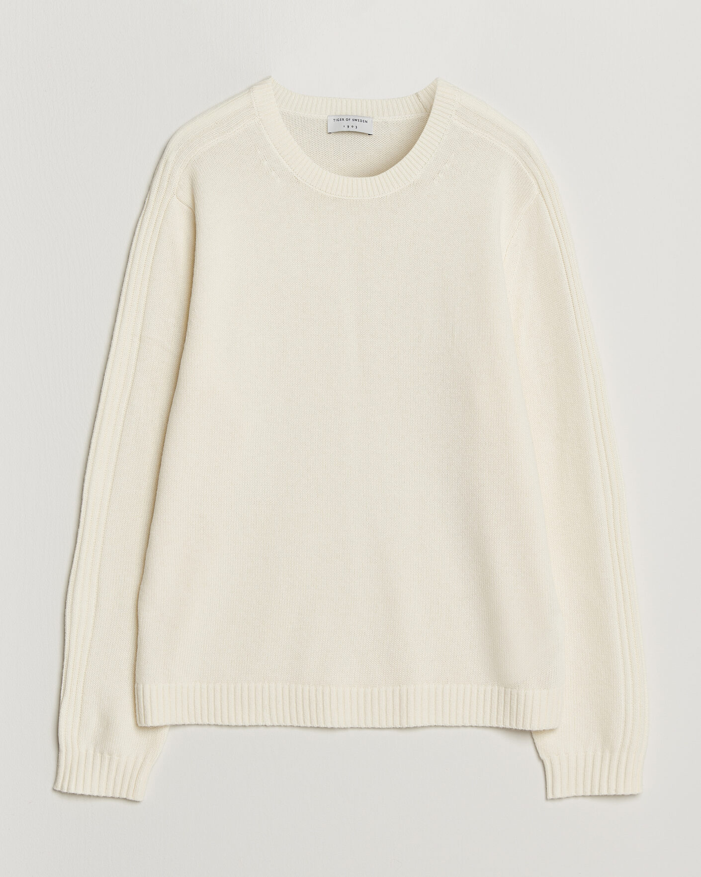 Heren | Truien | Tiger of Sweden | Wilfred Wool/Cashmere Sweater Porcelain Cream