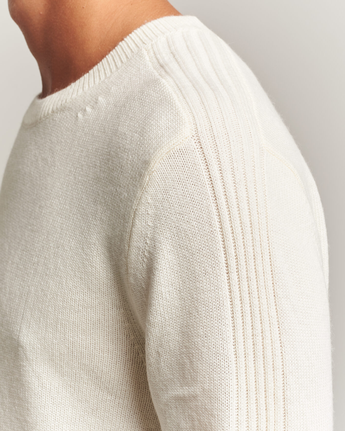 Heren | Truien | Tiger of Sweden | Wilfred Wool/Cashmere Sweater Porcelain Cream