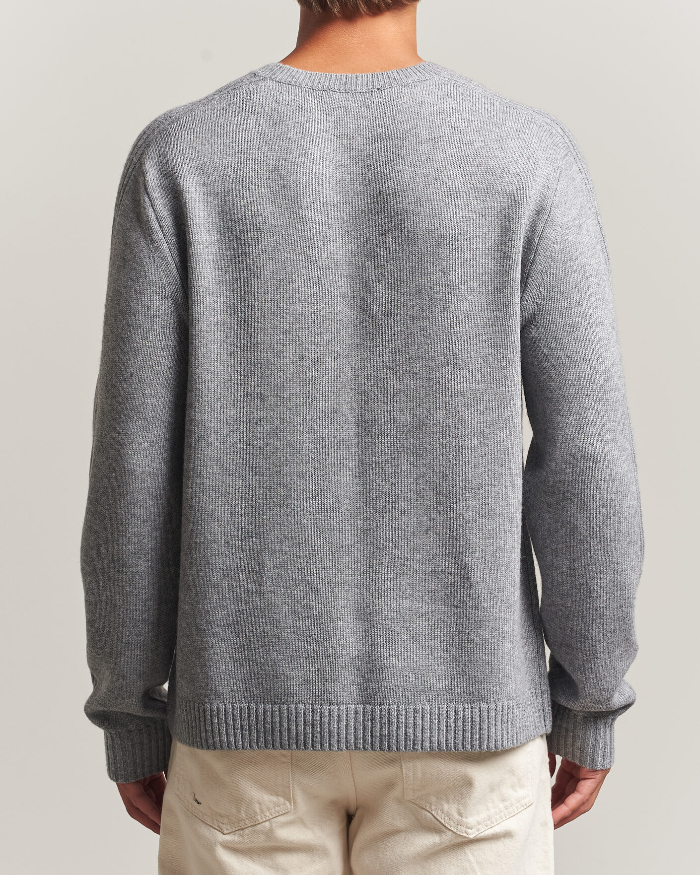 Heren | Truien | Tiger of Sweden | Wilfred Wool/Cashmere Sweater Light Grey Melange