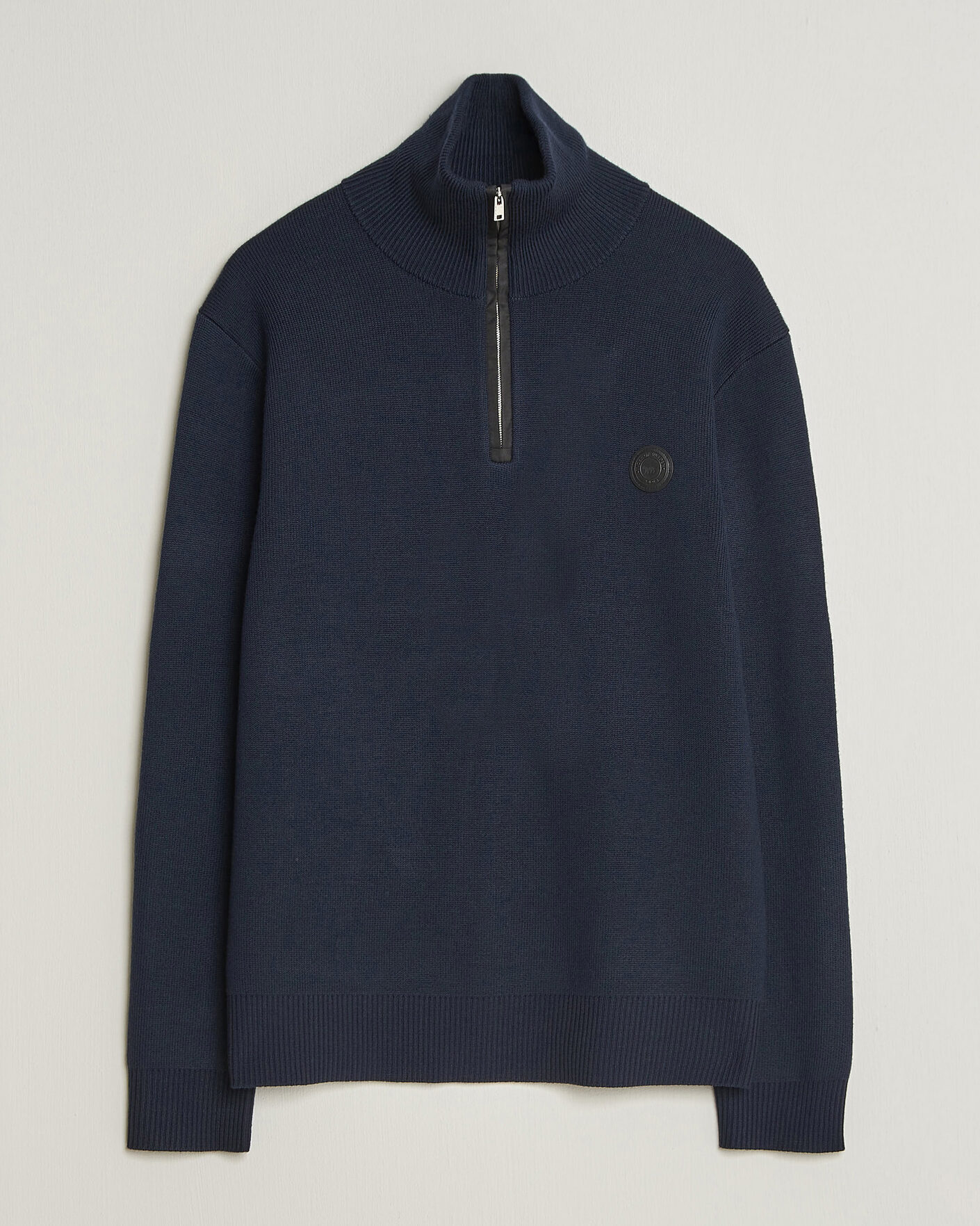 Heren | Truien | Tiger of Sweden | Hamish Wool Heavy Knitted Half Zip Night Grape