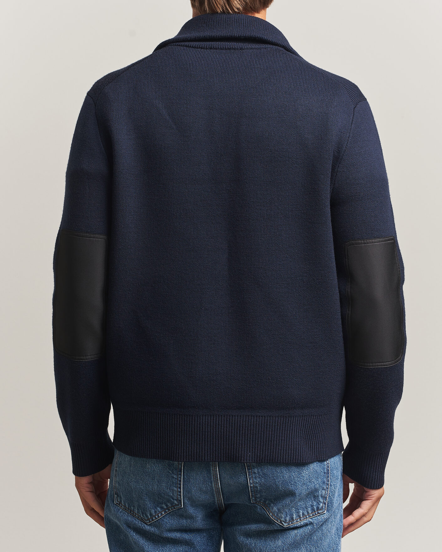 Heren | Truien | Tiger of Sweden | Hamish Wool Heavy Knitted Half Zip Night Grape