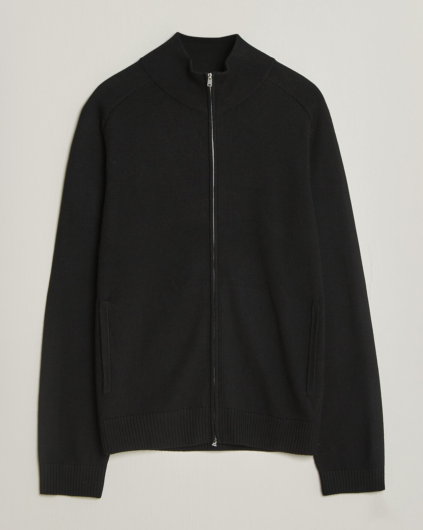 Heren | Truien | Tiger of Sweden | Cassian Wool Full Zip Black