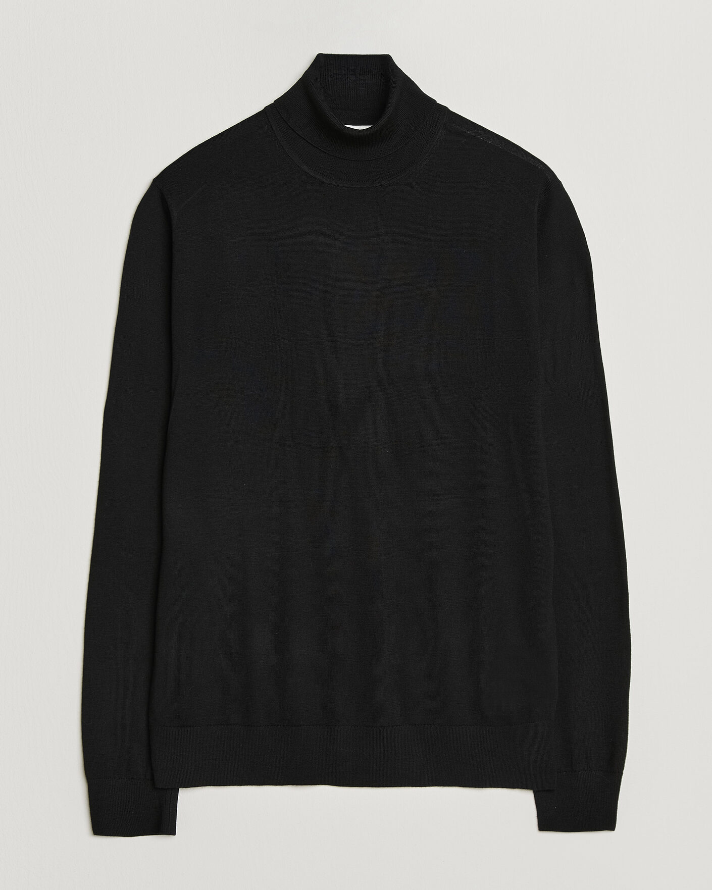 Heren | Truien | Tiger of Sweden | Nevile Extra Fine Merino Polo Black