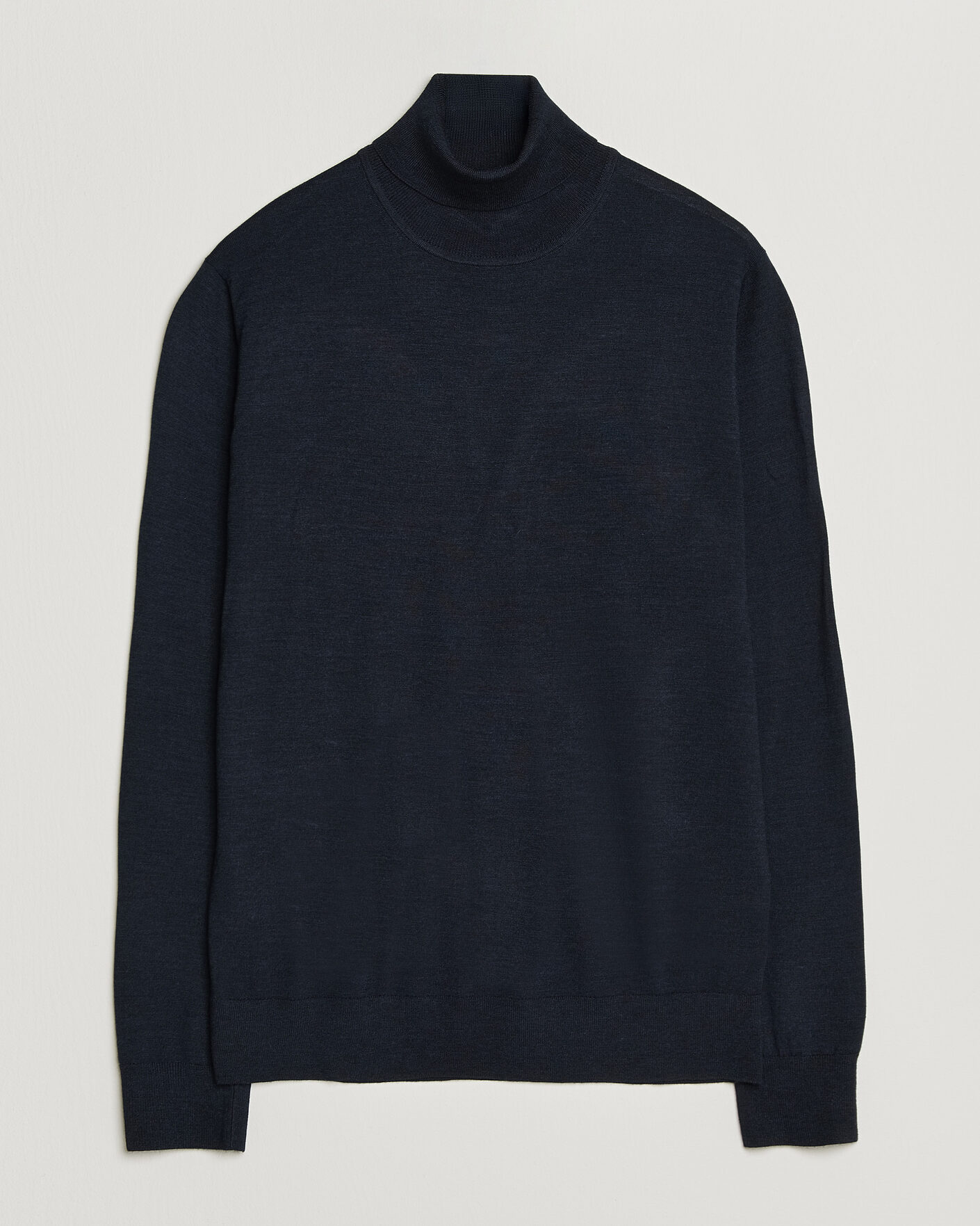 Heren | Truien | Tiger of Sweden | Nevile Extra Fine Merino Polo Light Ink