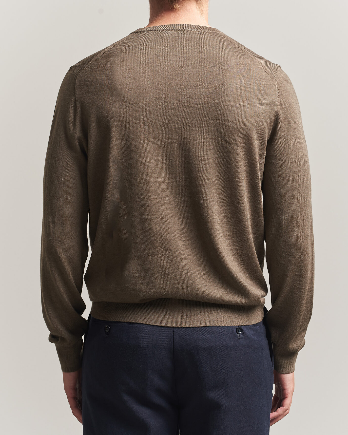 Heren | Truien | Tiger of Sweden | Connor Extra Fine Merino Crew Neck Pullover Aged Timber