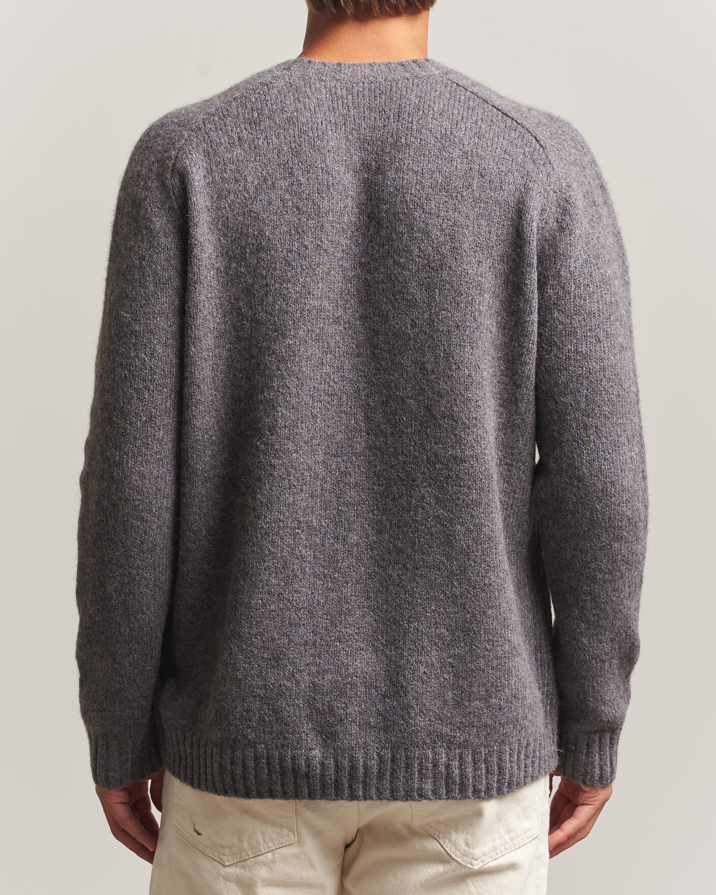 Heren | Truien | Tiger of Sweden | Adryan Yak/Alpaca Knitted Sweater Grey Melange