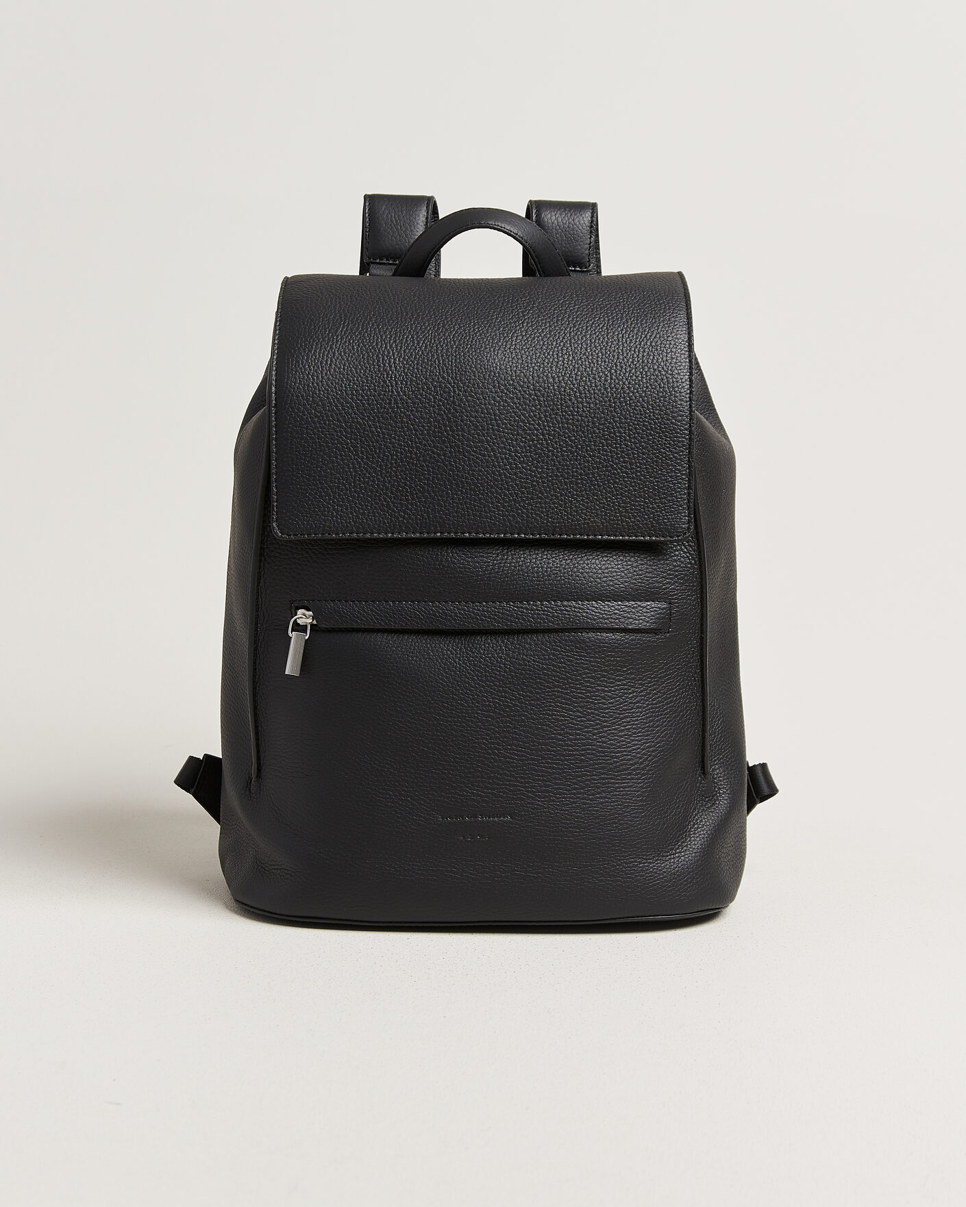Heren | Tassen | Tiger of Sweden | Vuntir Grained Leather Backpack Black