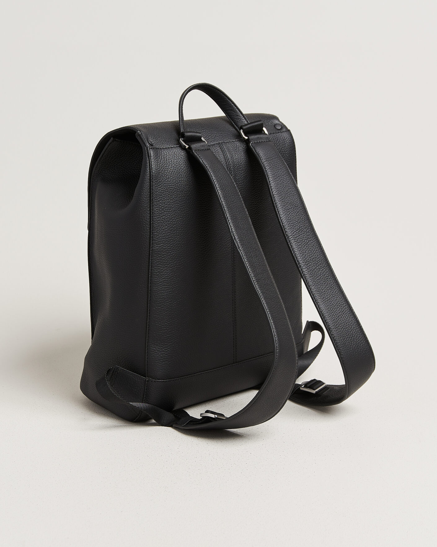 Heren | Tassen | Tiger of Sweden | Vuntir Grained Leather Backpack Black