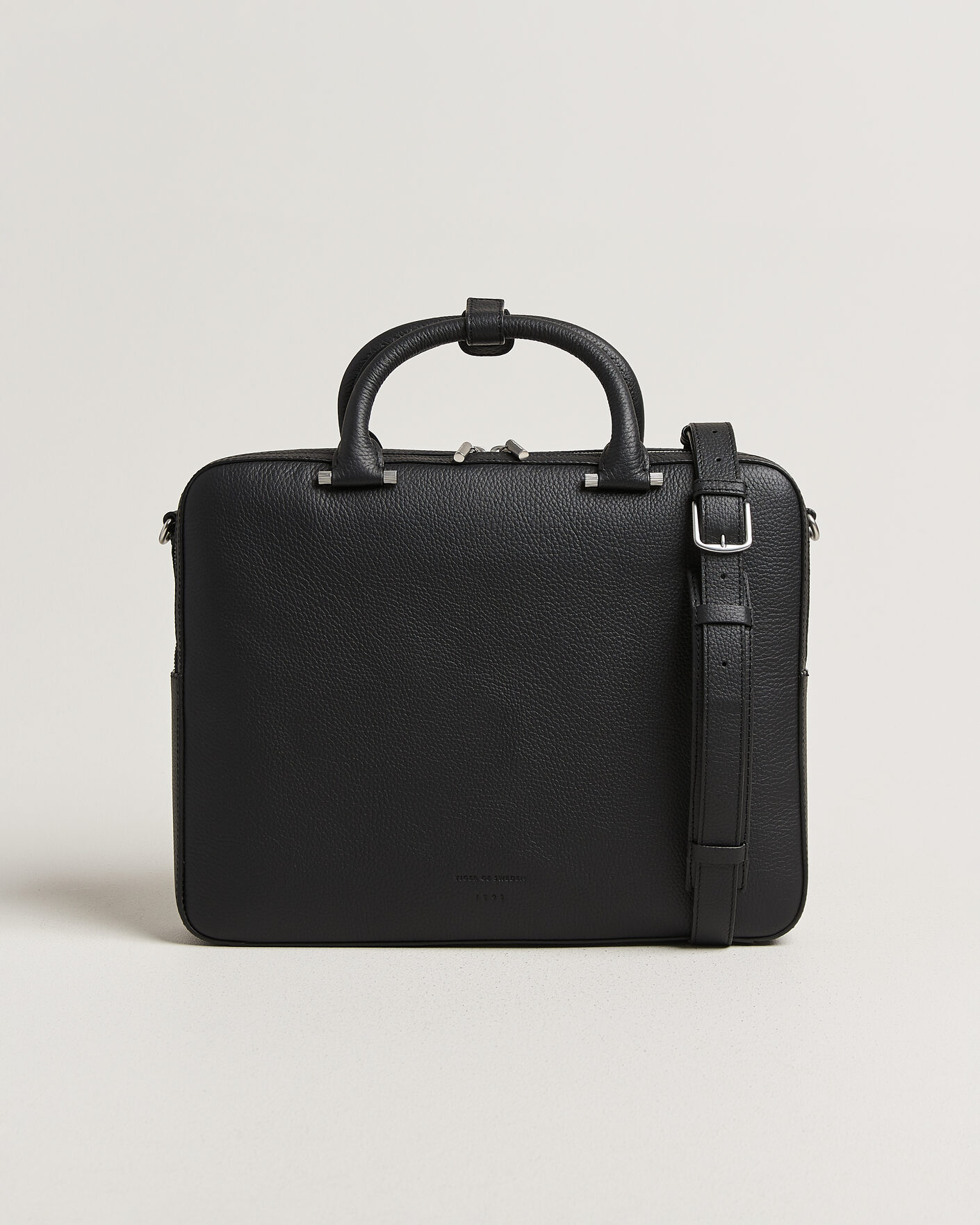 Heren | Tassen | Tiger of Sweden | Valise Grained Leather Briefcase Black