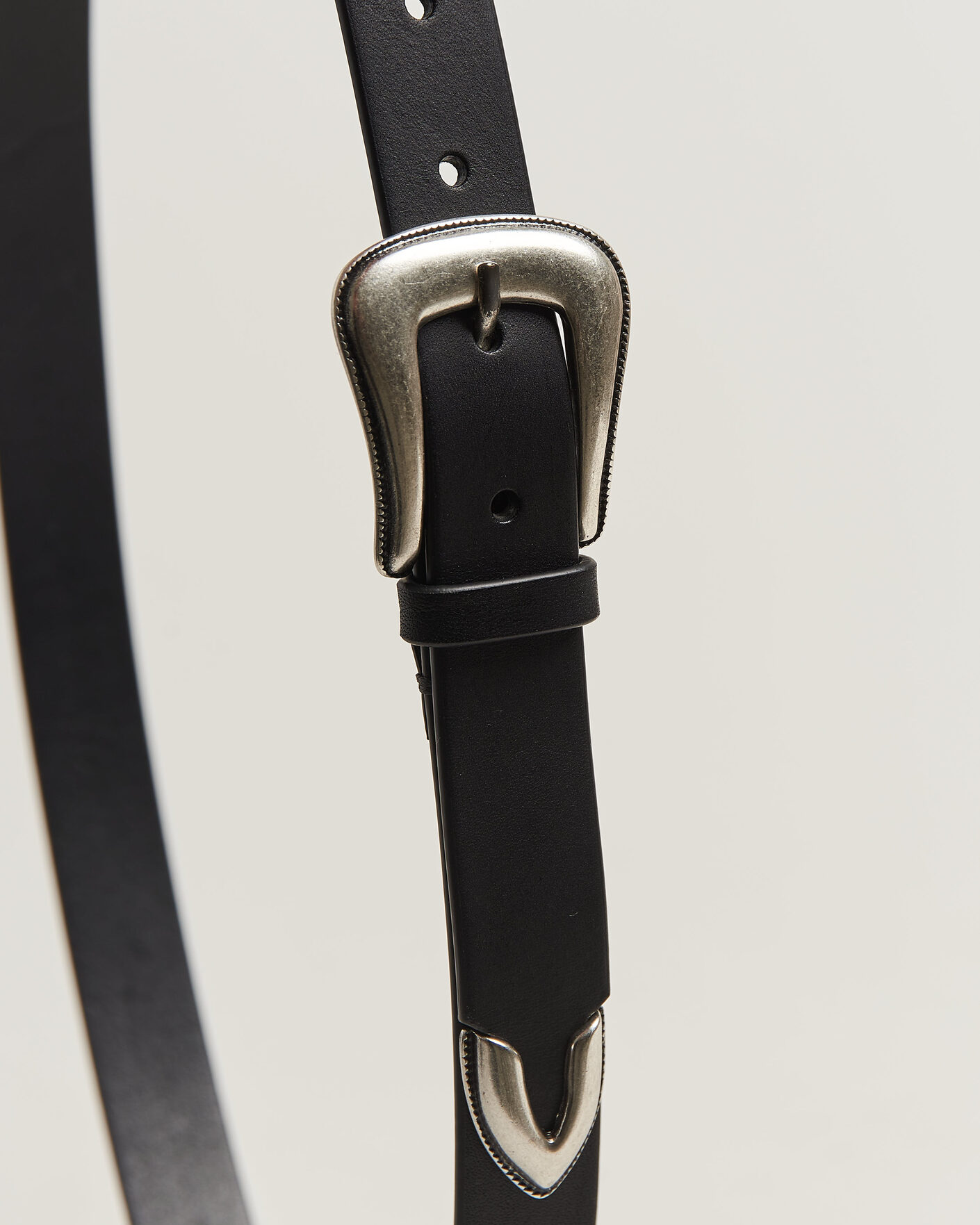 Heren | Riemen | Tiger of Sweden | Ecus Leather Western Belt Black