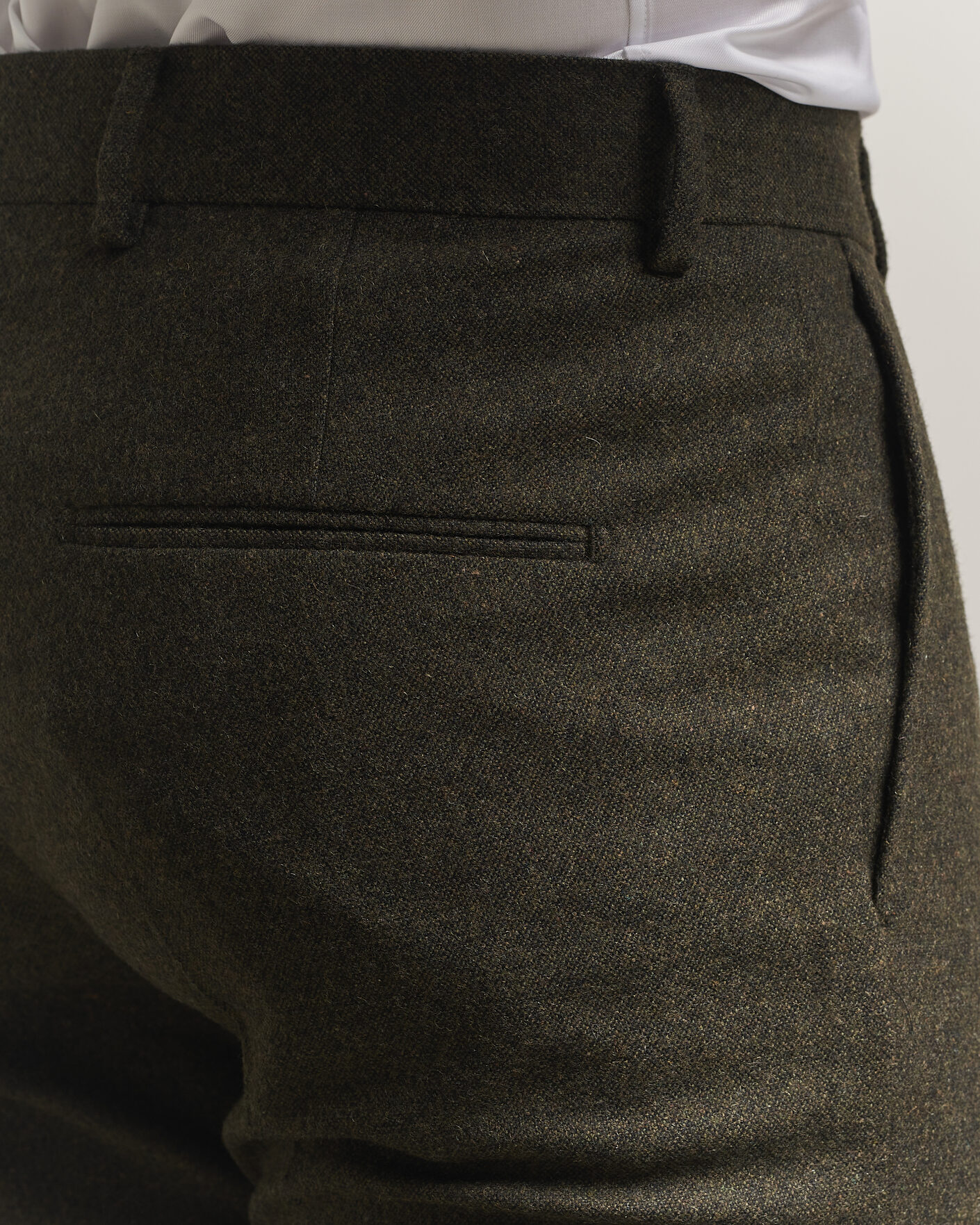 Heren | Broeken | Tiger of Sweden | Tenuta Wool Flannel Suit Trousers Muted Canopy