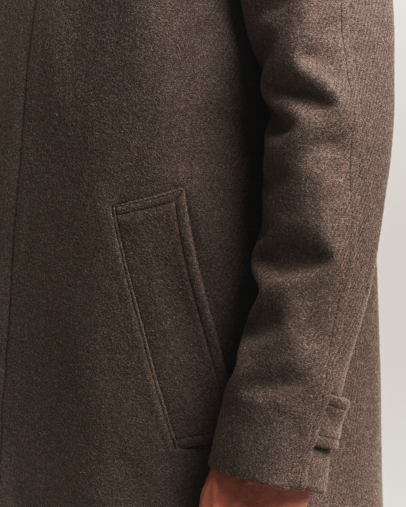 Heren | Jassen | Tiger of Sweden | Carlton Wool Coat Dusty Brown