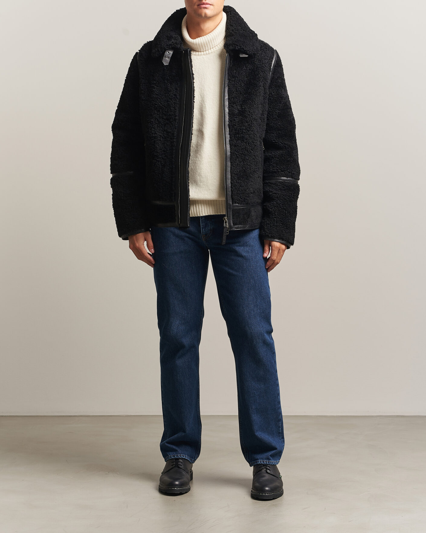 Heren | Jassen | Tiger of Sweden | Viggo Shearling Jacket Black