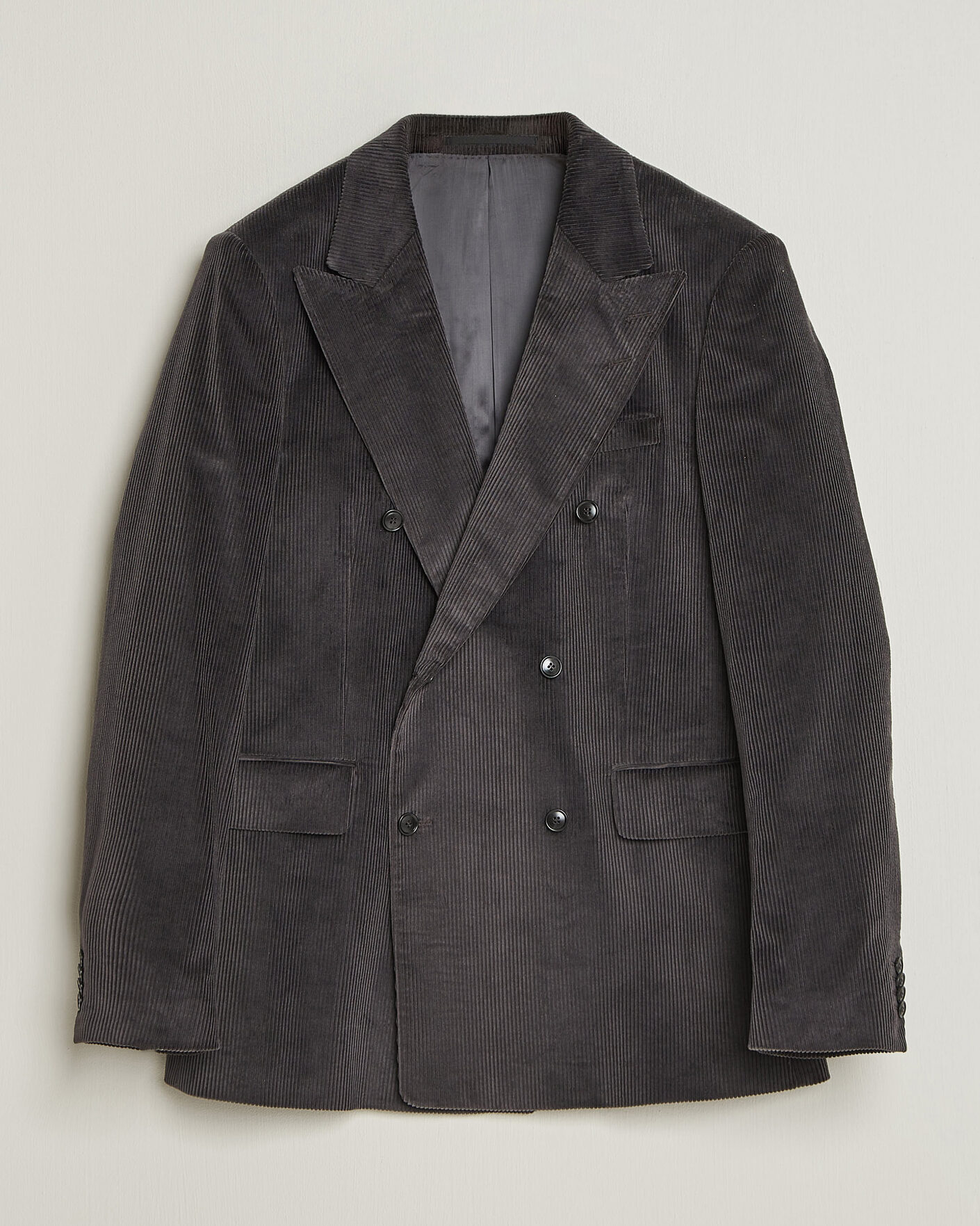 Heren | Blazers | Tiger of Sweden | 1903 Corduroy Double Breasted Blazer Phantom