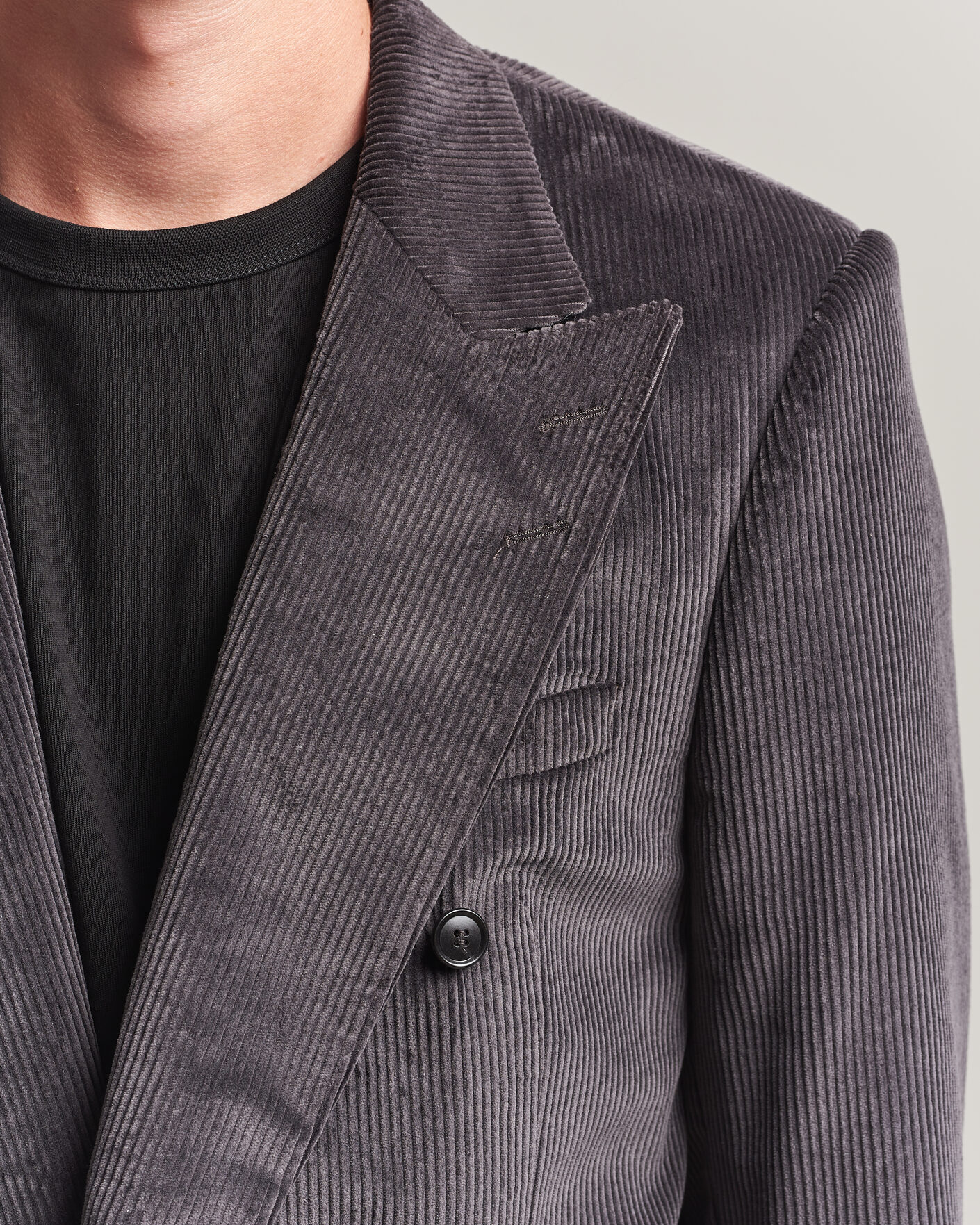 Heren | Blazers | Tiger of Sweden | 1903 Corduroy Double Breasted Blazer Phantom