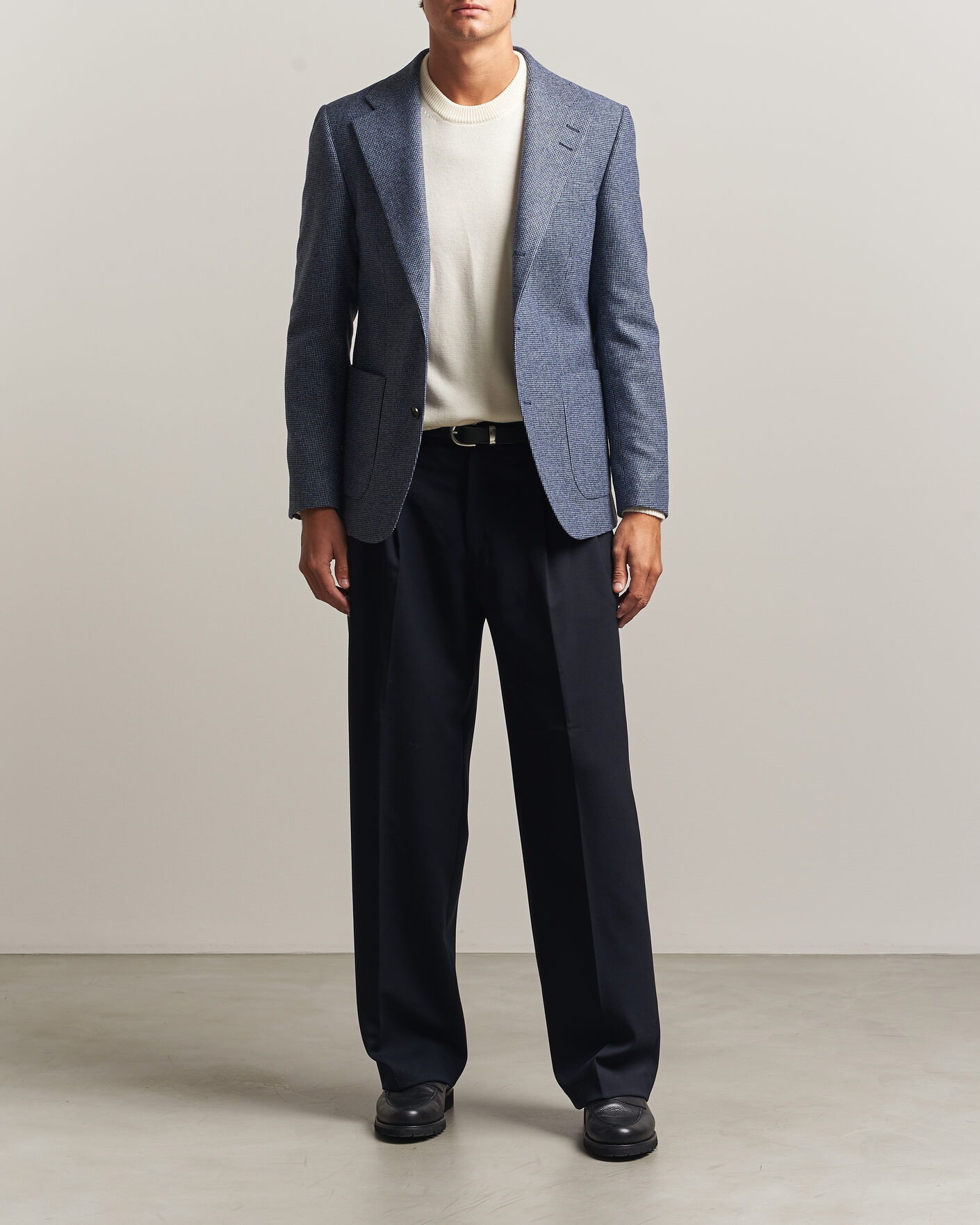 Heren | Blazers | Tiger of Sweden | Easer Wool Pepita Blazer Iron Haze