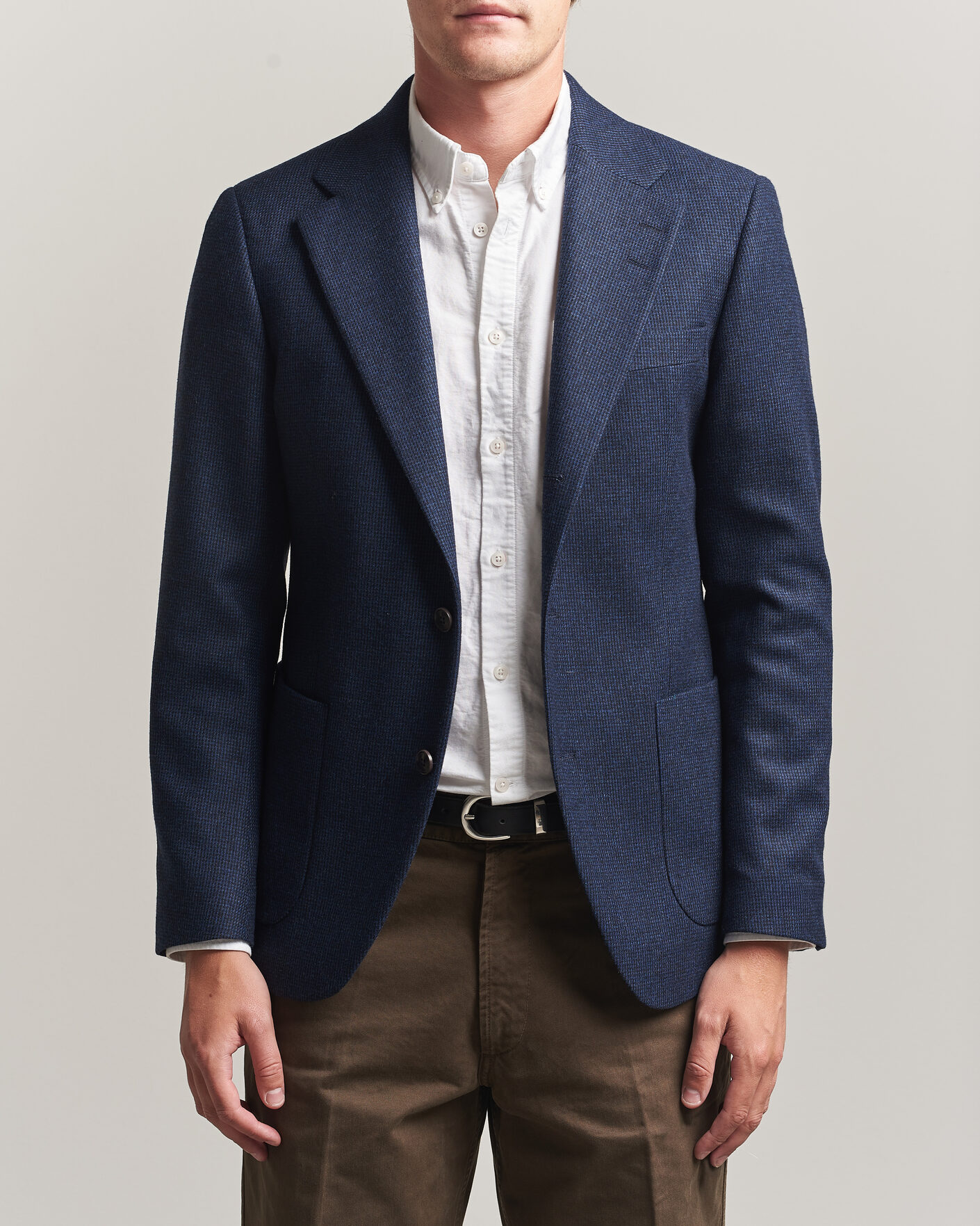 Heren | Blazers | Tiger of Sweden | Easer Wool Pepita Blazer Sea