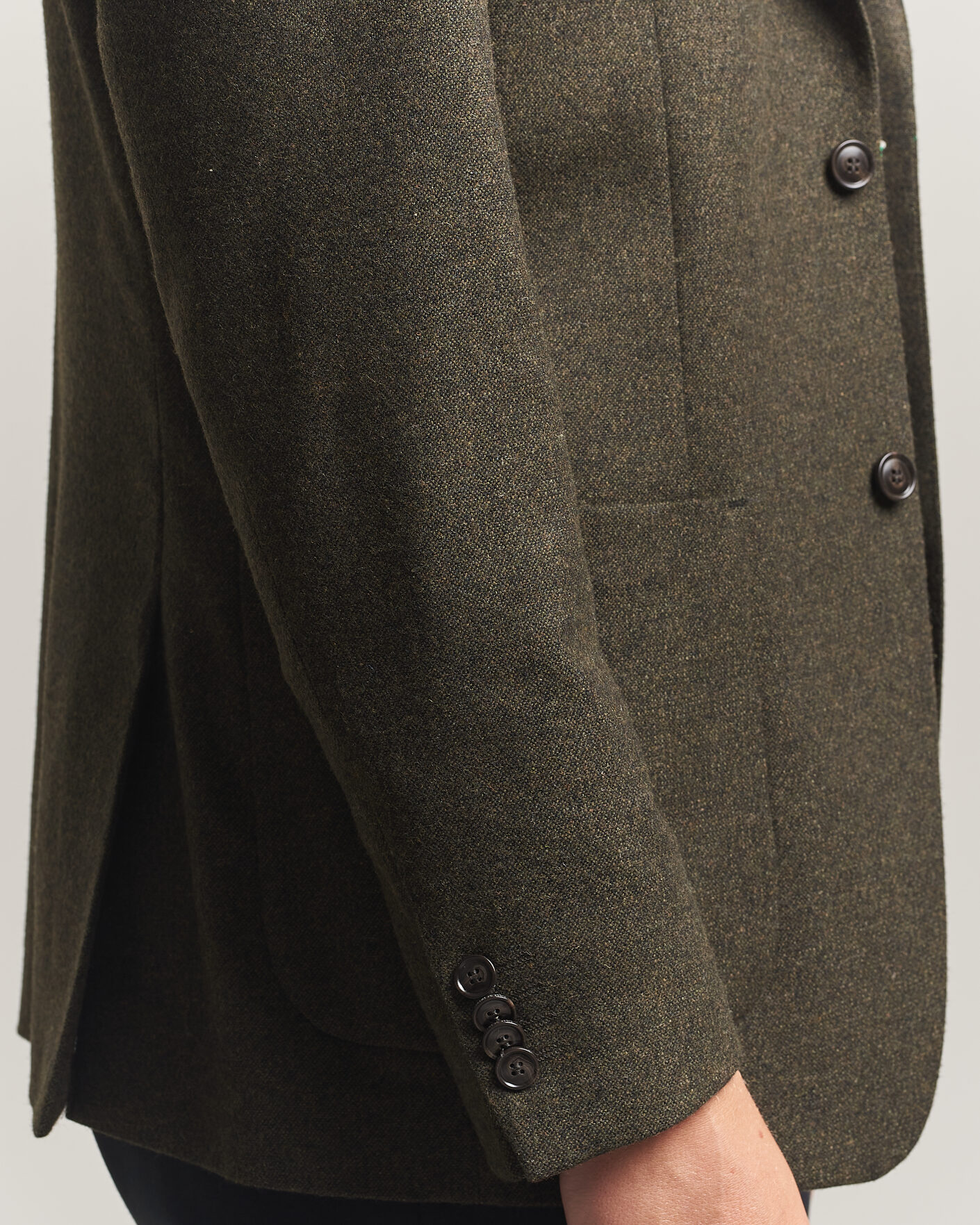 Heren | Blazers | Tiger of Sweden | Justin Wool Flannel Suit Blazer Muted Canopy