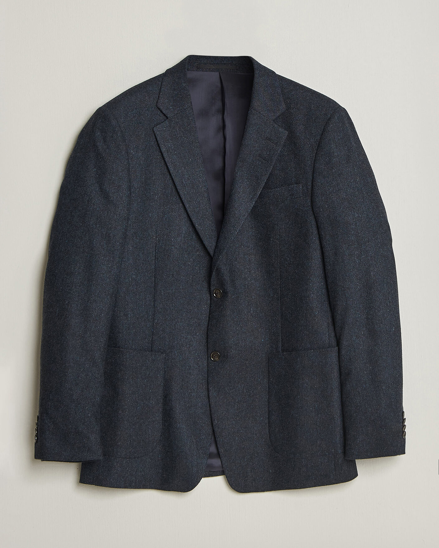 Heren | Blazers | Tiger of Sweden | Justin Wool Flannel Suit Blazer Midnight Blue