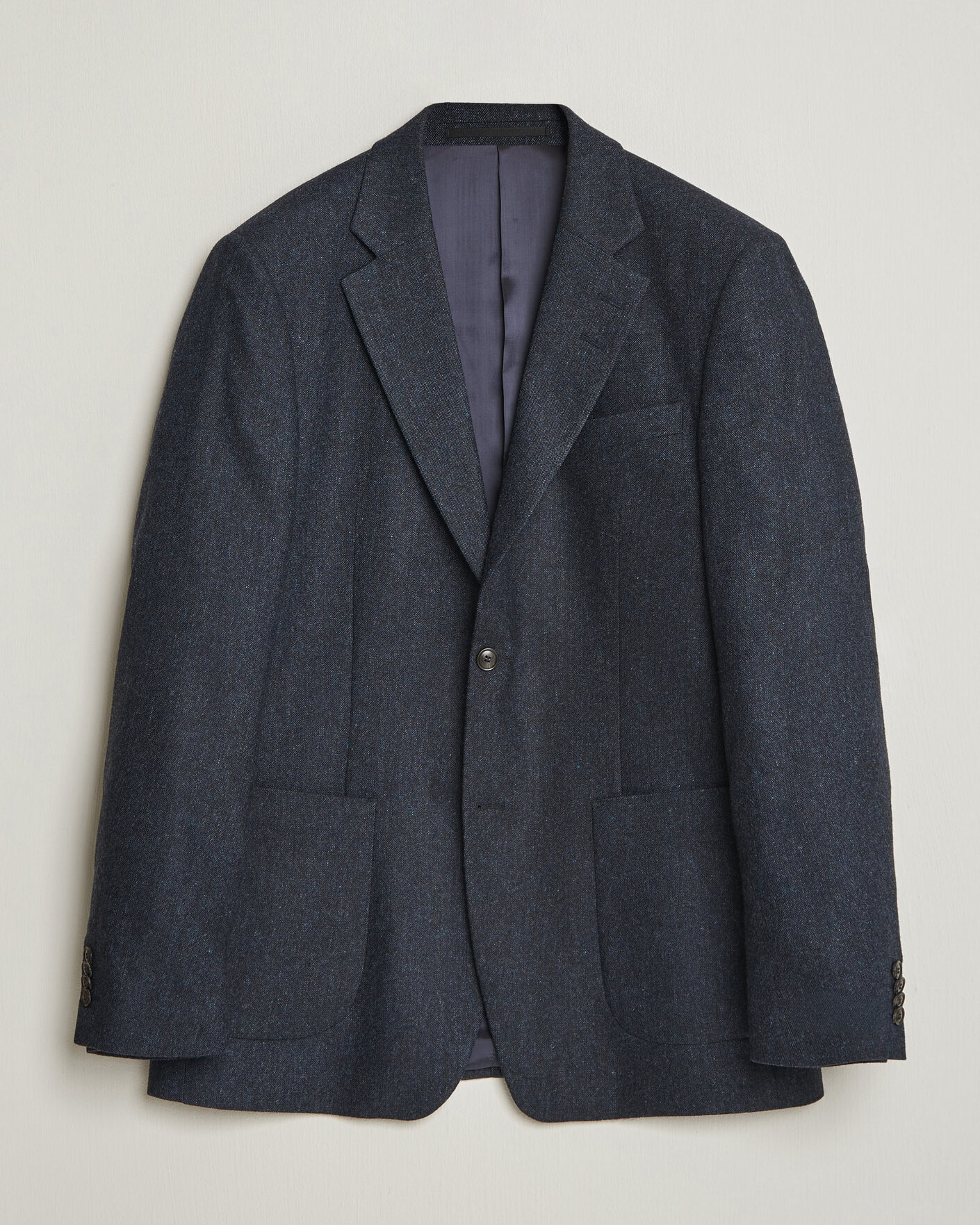 Heren | Blazers | Tiger of Sweden | Justin Wool Flannel Suit Blazer Midnight Blue