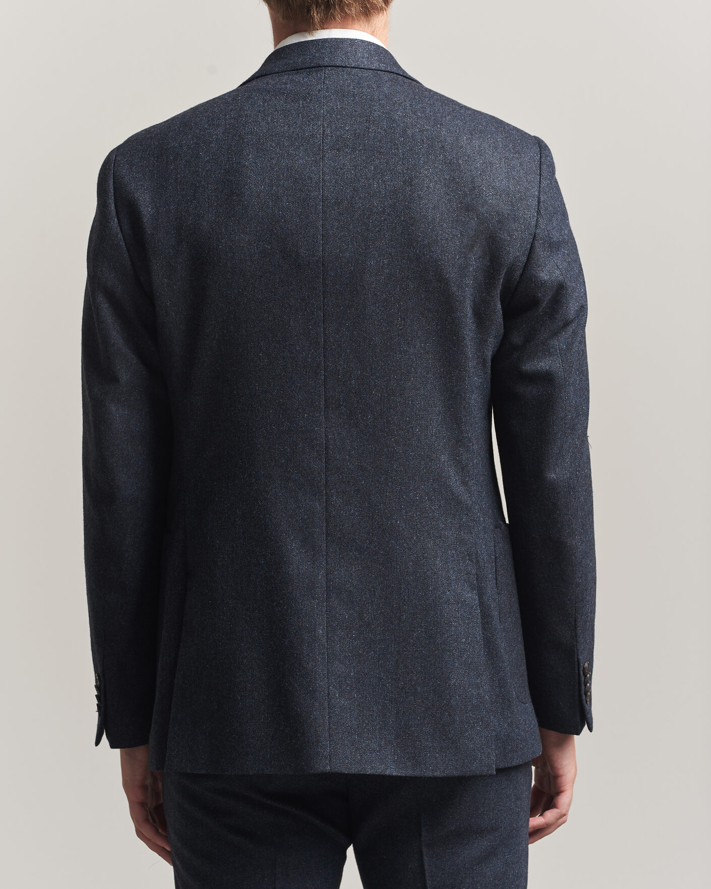 Heren | Blazers | Tiger of Sweden | Justin Wool Flannel Suit Blazer Midnight Blue