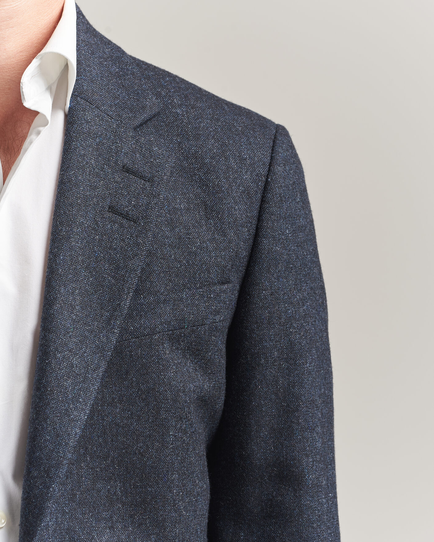 Heren | Blazers | Tiger of Sweden | Justin Wool Flannel Suit Blazer Midnight Blue