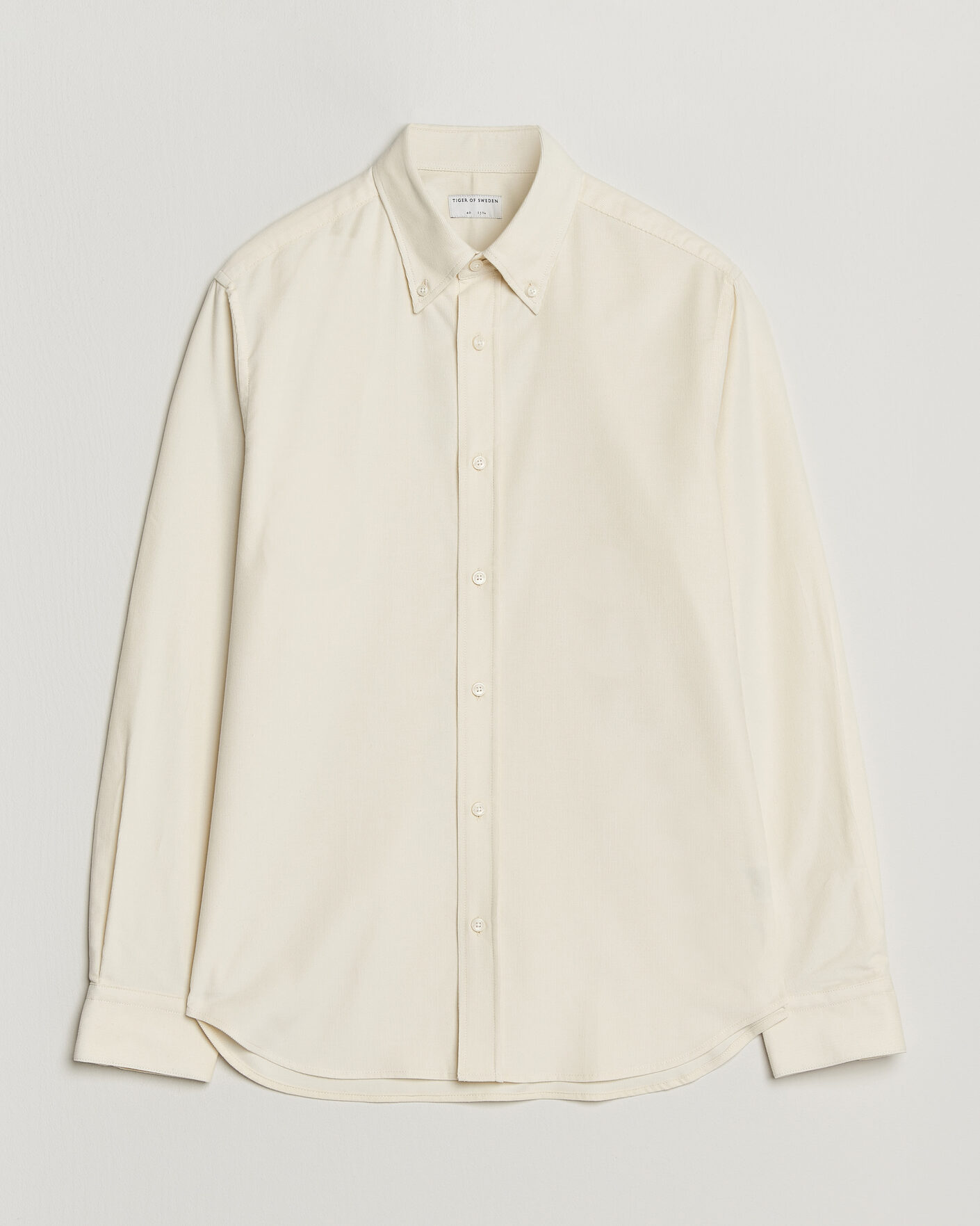 Heren | Overhemden | Tiger of Sweden | Bjorn Corduroy Shirt Cream White
