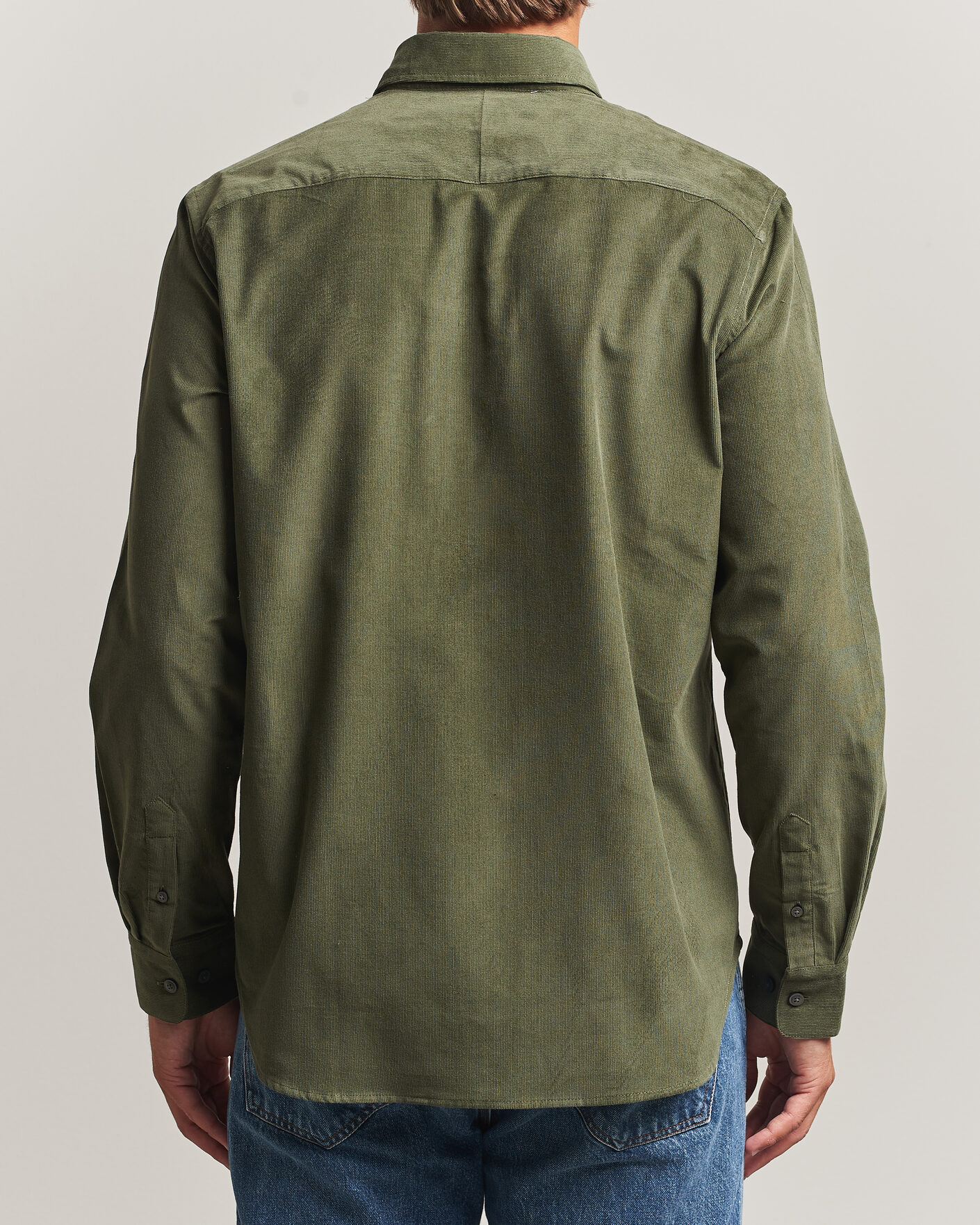 Heren | Overhemden | Tiger of Sweden | Bjorn Corduroy Shirt City Green