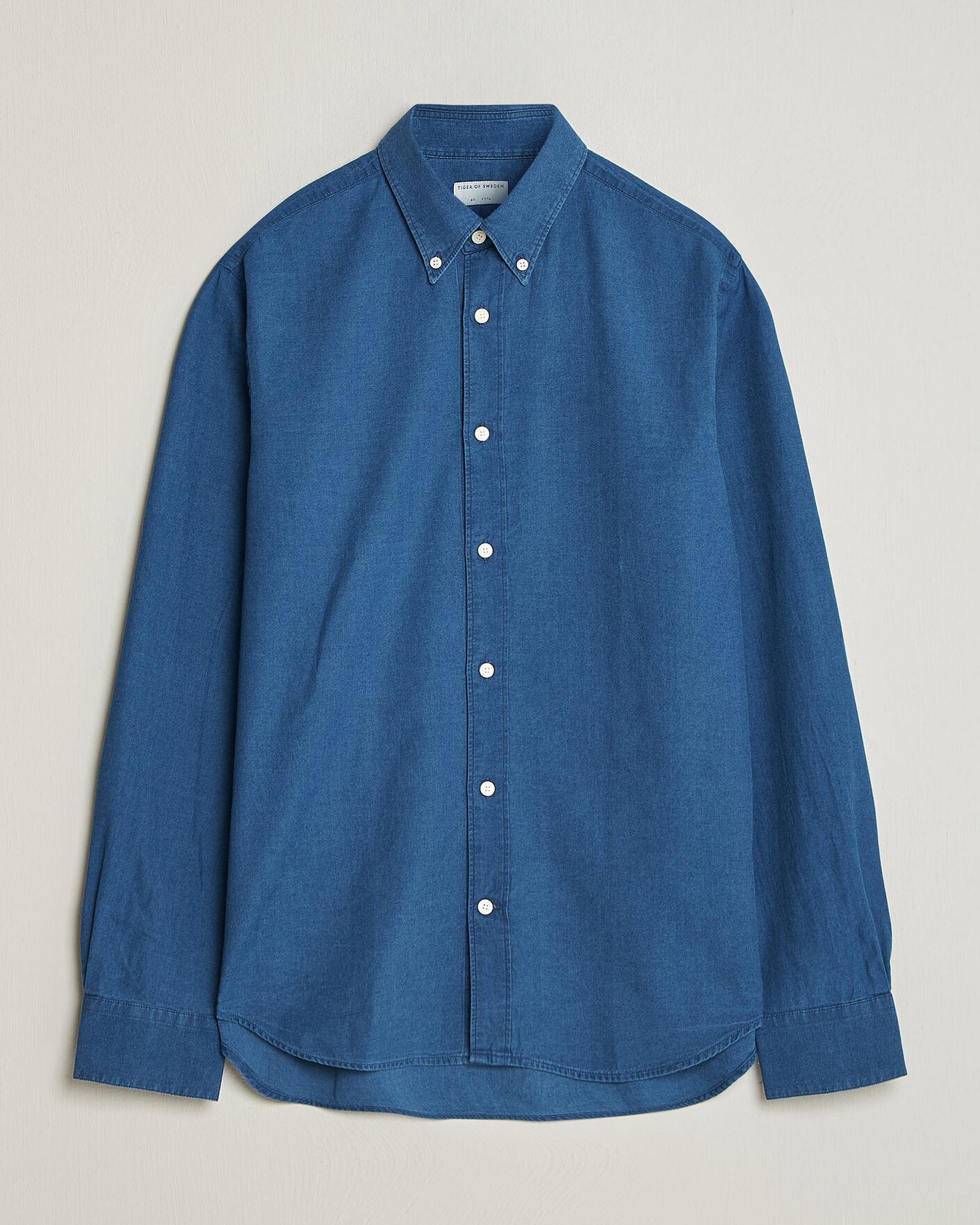 Heren | Overhemden | Tiger of Sweden | Bjorn Denim Shirt Blue