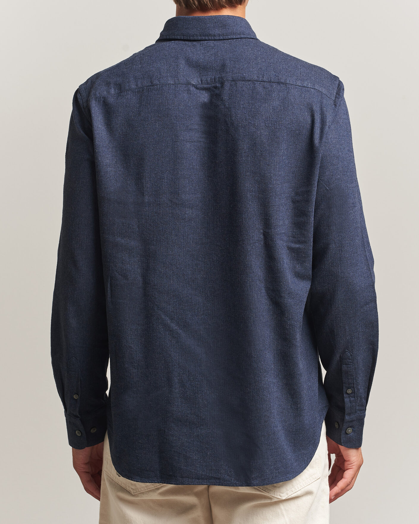 Heren | Overhemden | Tiger of Sweden | Bjorn Brushed Cotton Shirt Steel Blue