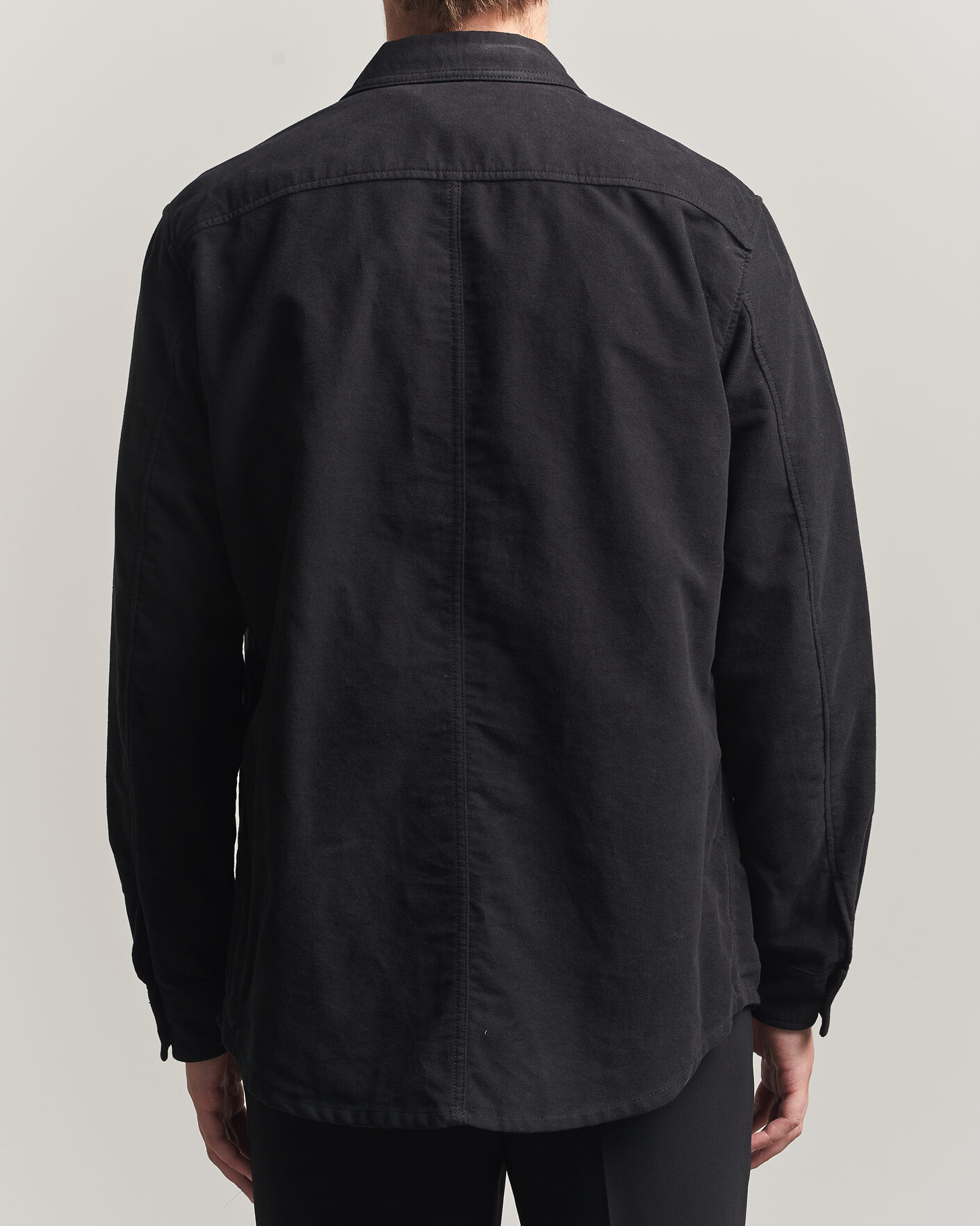 Heren | Overhemden | Tiger of Sweden | Bishop Cotton Overshirt Black