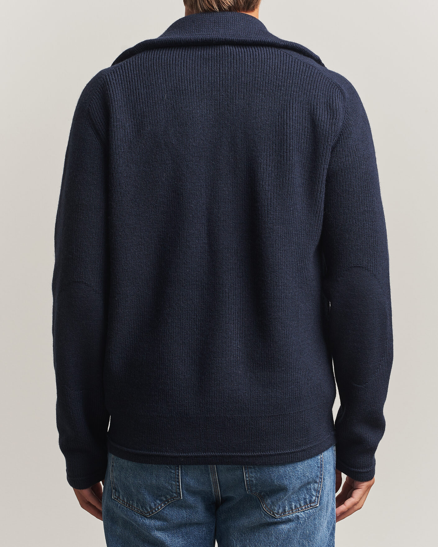 Heren | Truien | Tiger of Sweden | Leander Wool Knitted Cardigan Night Grape