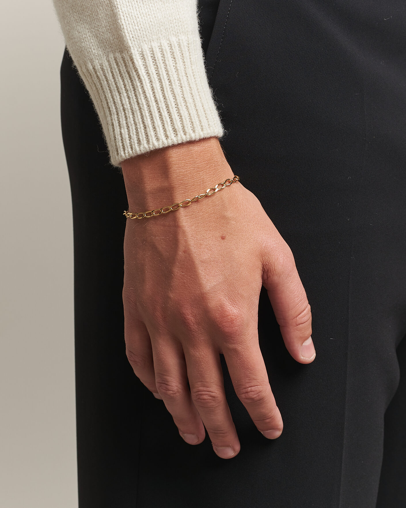 Heren | Sieraden | Tom Wood | Arlo Medium Bracelet Gold
