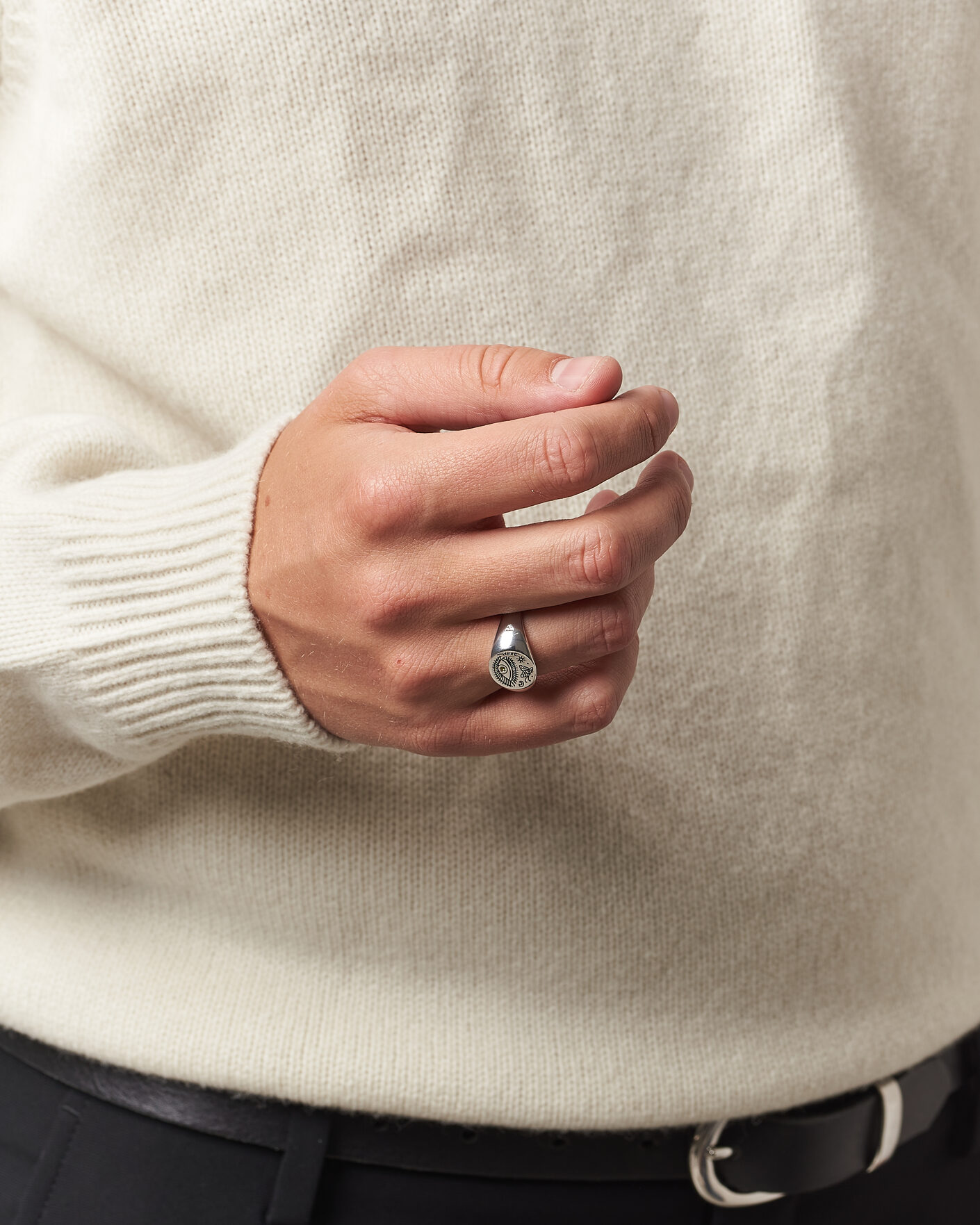 Heren | Sieraden | Tom Wood | Butterfly Ring Silver