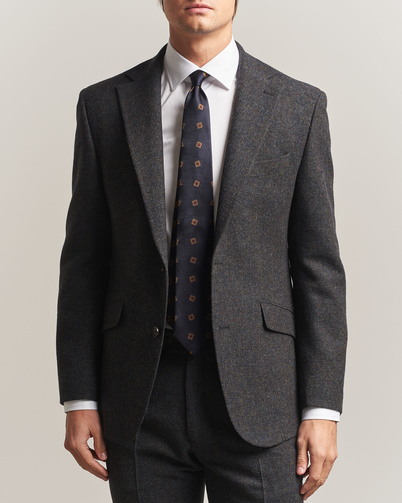 Heren | Blazers | Walker Slater | Edward Shetland Wool Donegal Blazer Navy