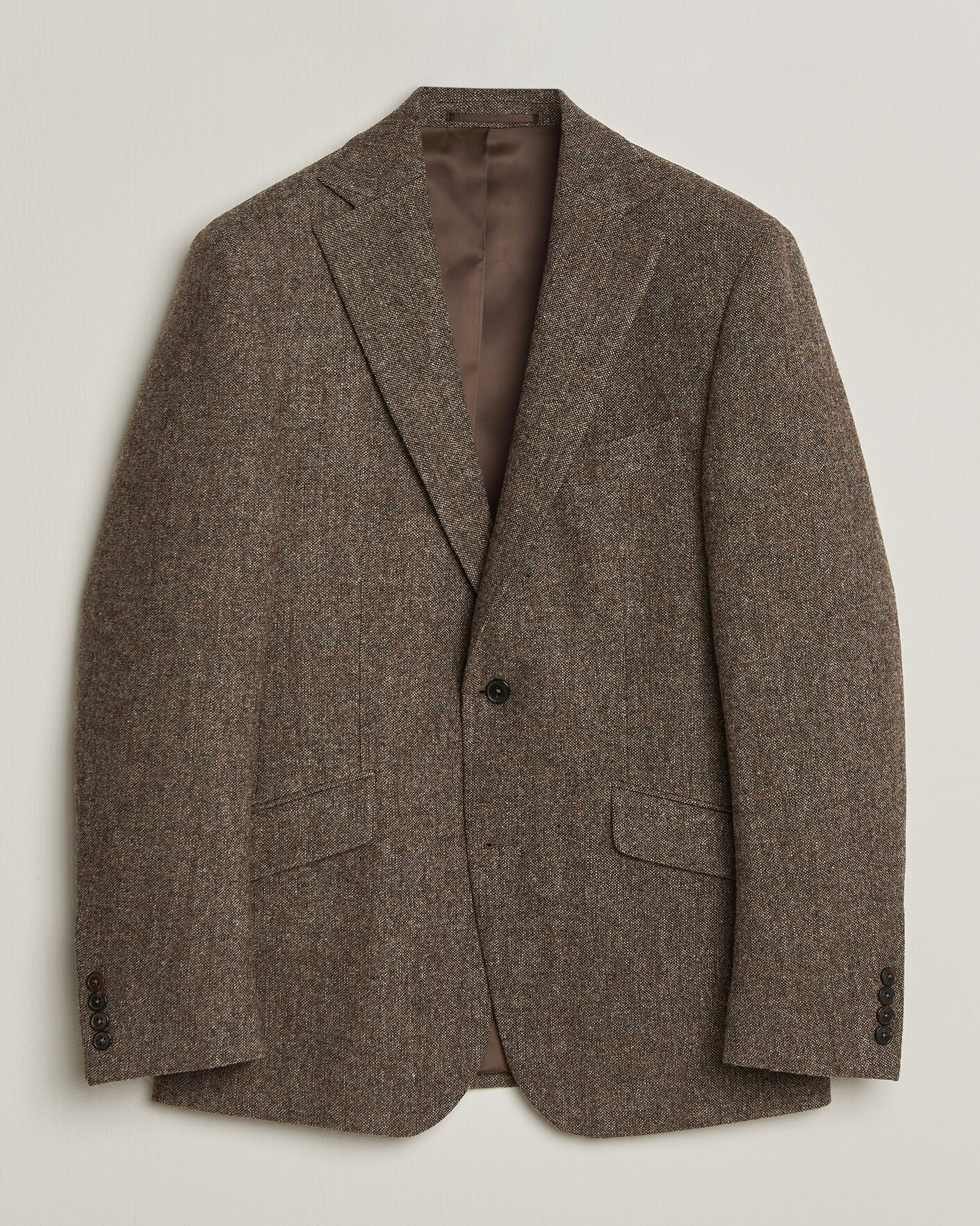Heren | Blazers | Walker Slater | Edward Shetland Wool Donegal Blazer Tobacco