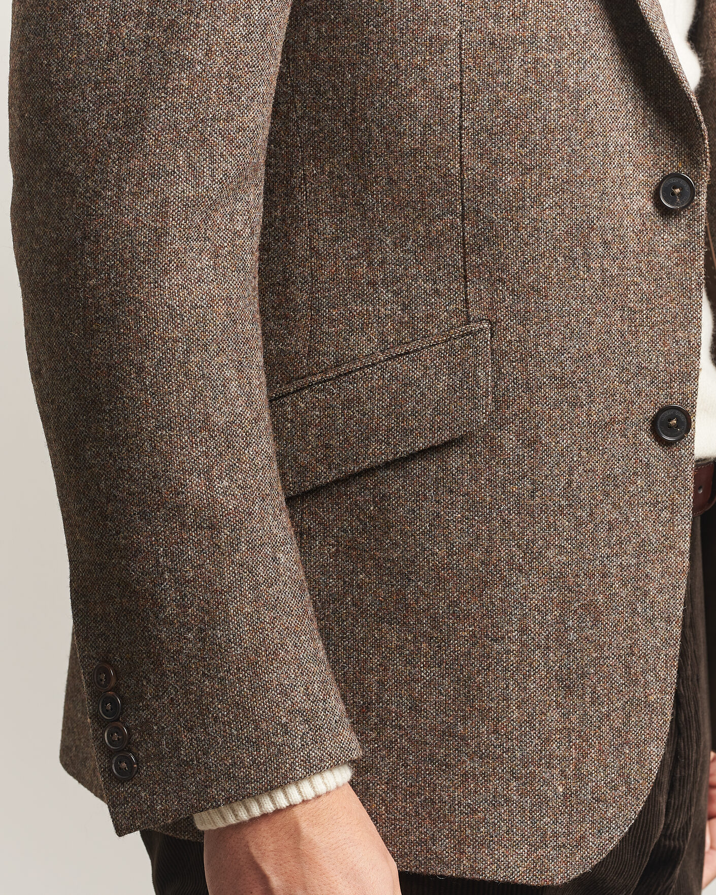 Heren | Blazers | Walker Slater | Edward Shetland Wool Donegal Blazer Tobacco