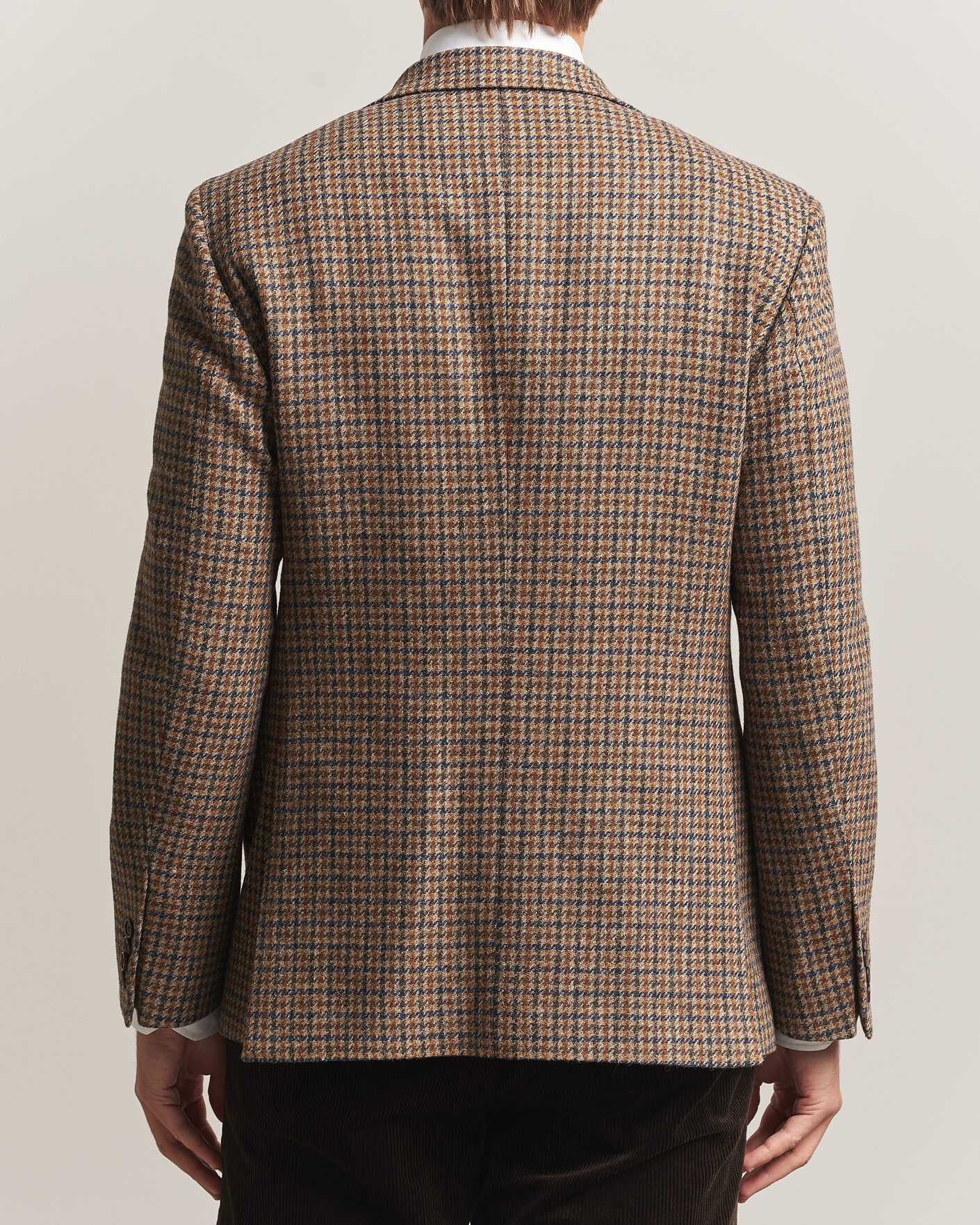 Heren | Blazers | Walker Slater | Edward Lambswool Puppytooth Blazer Sandstone